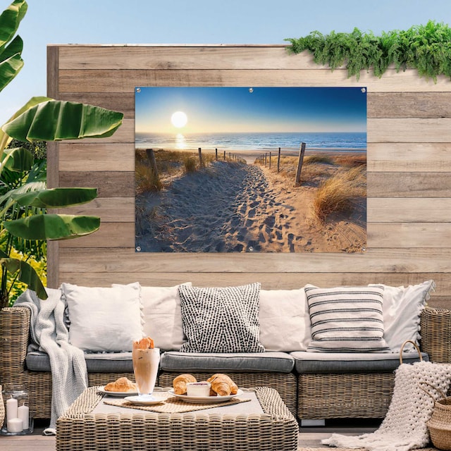 Reinders! Poster »Dünenweg zum Meer«, leichtes und wasserfestes  Gartenposter für den Außeneinsatz auf Raten kaufen