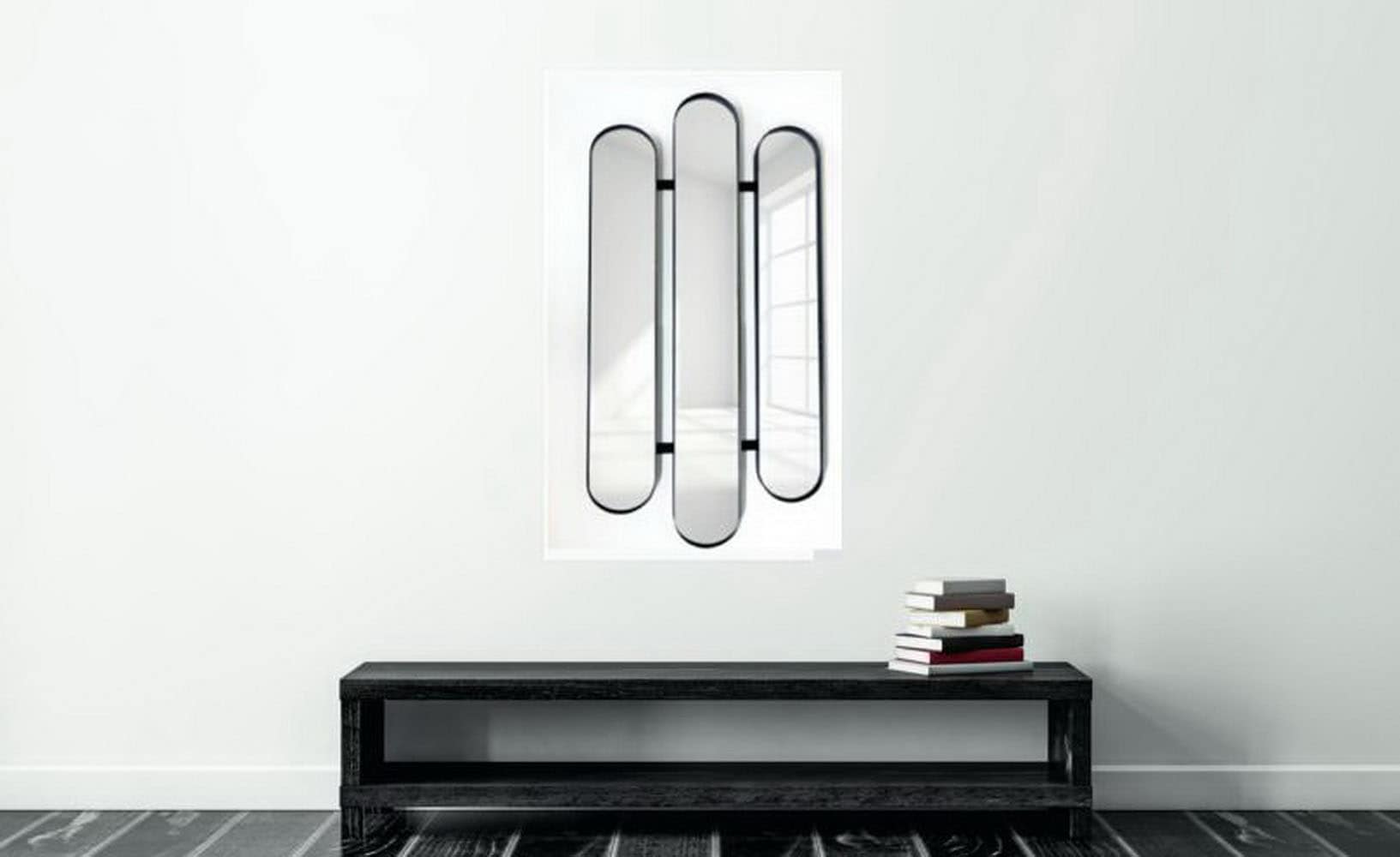 Spiegel 67 x 140 cm  ¦ schwarz ¦ Glas,Aluminium,Holzwerkstoff,Metall ¦ Maße günstig online kaufen