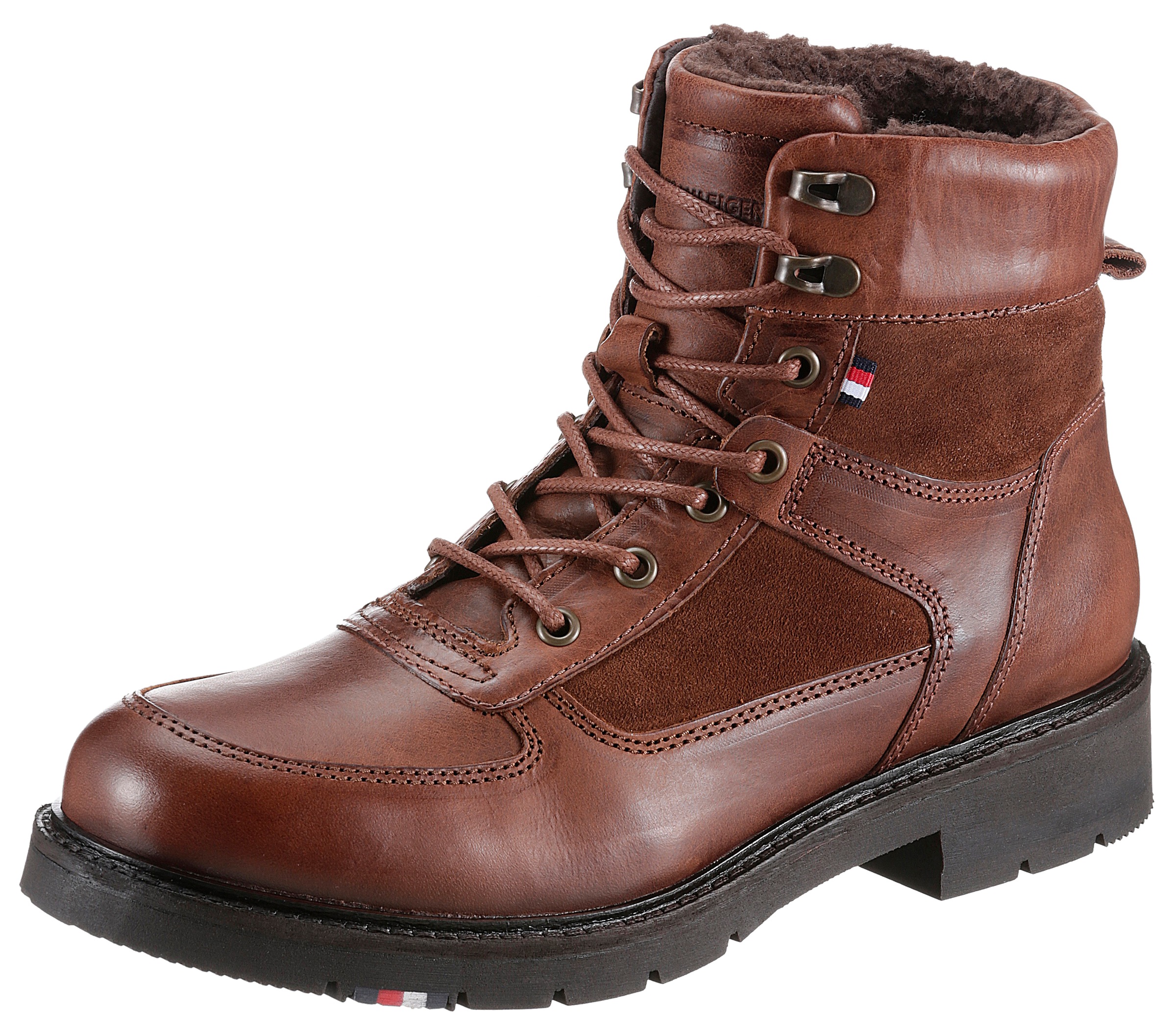 Tommy Hilfiger Winterboots »RWB HILFIGER WARM MIX LACE BOOT«, mit gepolstertem Schaftrand kaufen