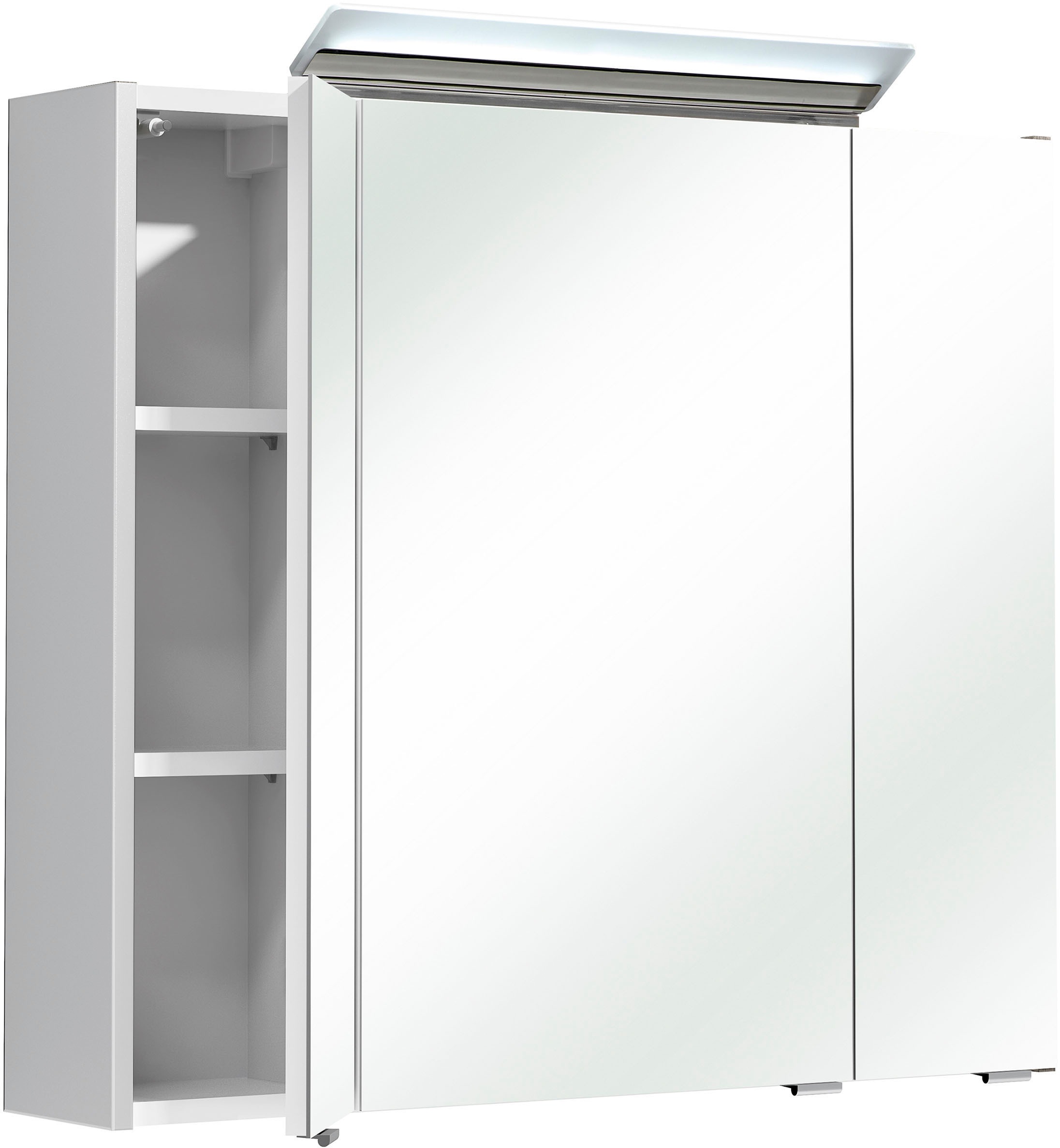 Saphir Badmöbel-Set »Quickset 341 3-teilig, Keramik-Waschtisch und LED-Spiegelschrank« Set, 3 Stk. tlg.