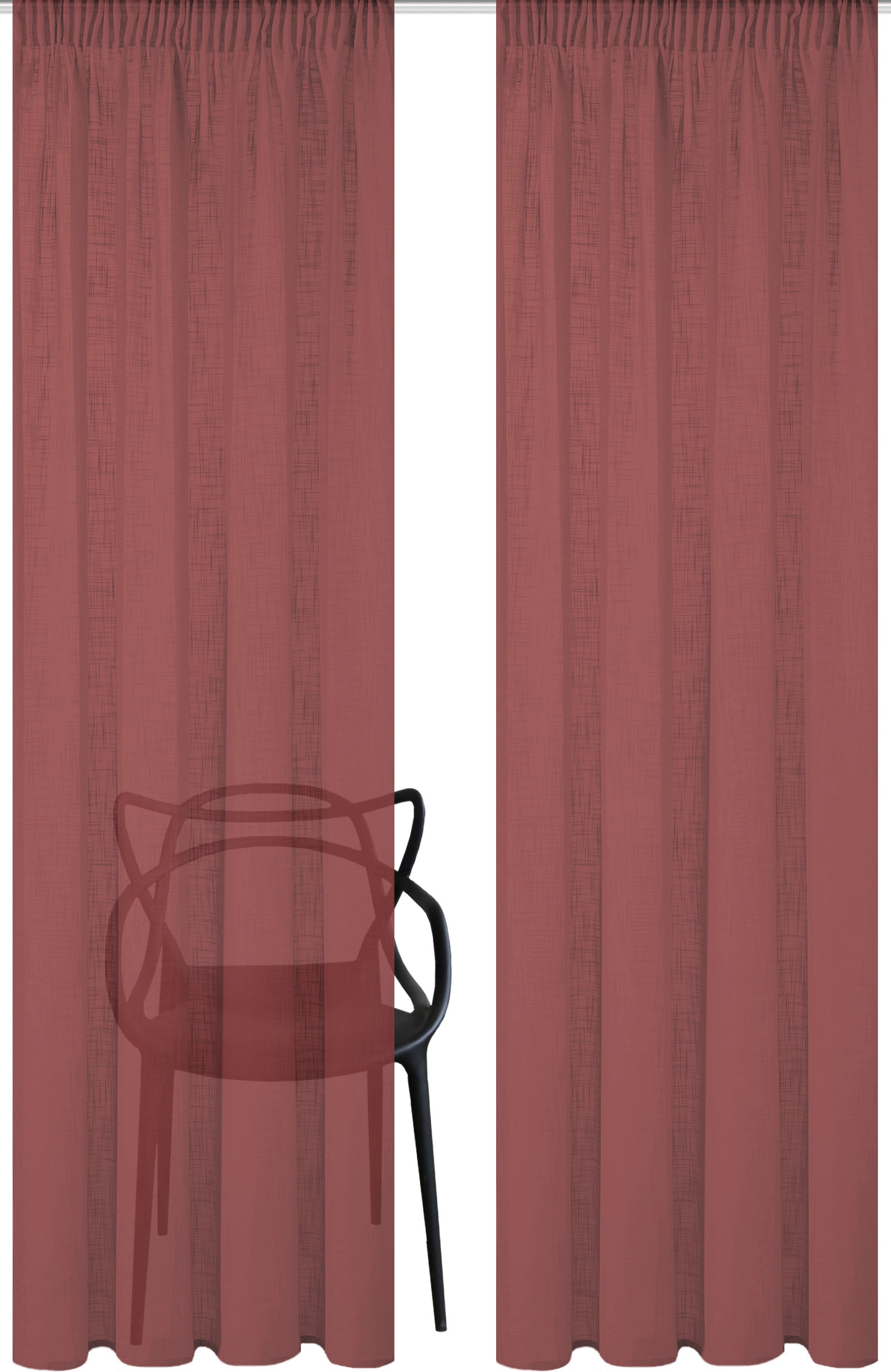 Home Basics Vorhang »SOFTY 2er Pack«, (2 St.), 2er Pack Kombibandschal SOFT günstig online kaufen