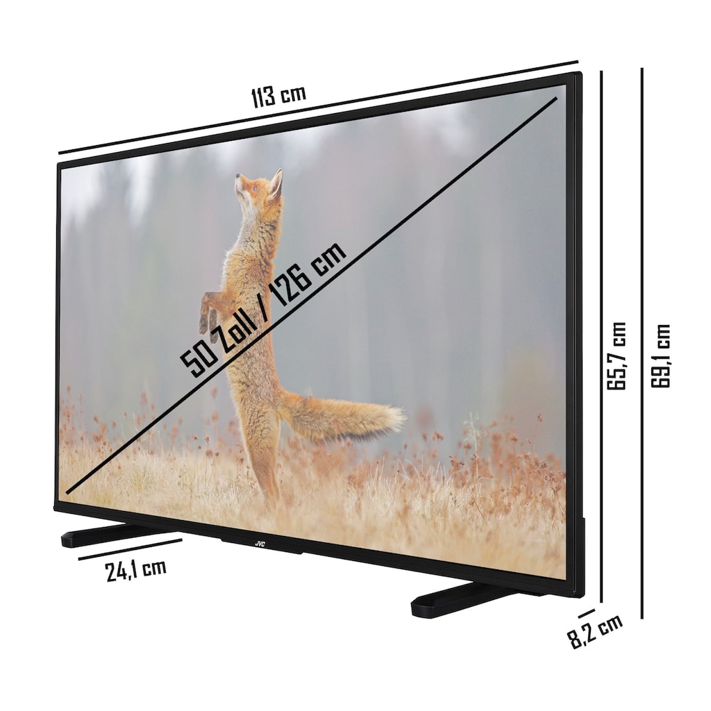 JVC LED-Fernseher »LT-50VU2255«, 126 cm/50 Zoll, 4K Ultra HD, Smart-TV