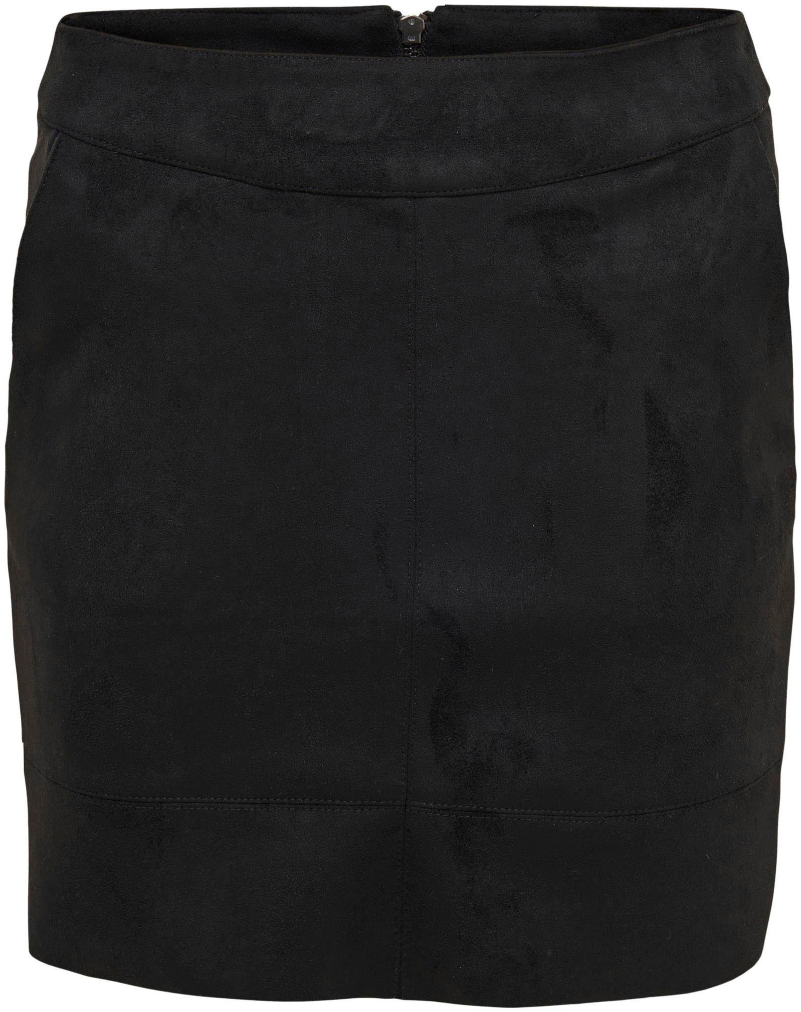 ONLY Lederimitatrock »ONLJULIE FAUXSUEDE SKIRT OTW NOOS«, mit Stretch