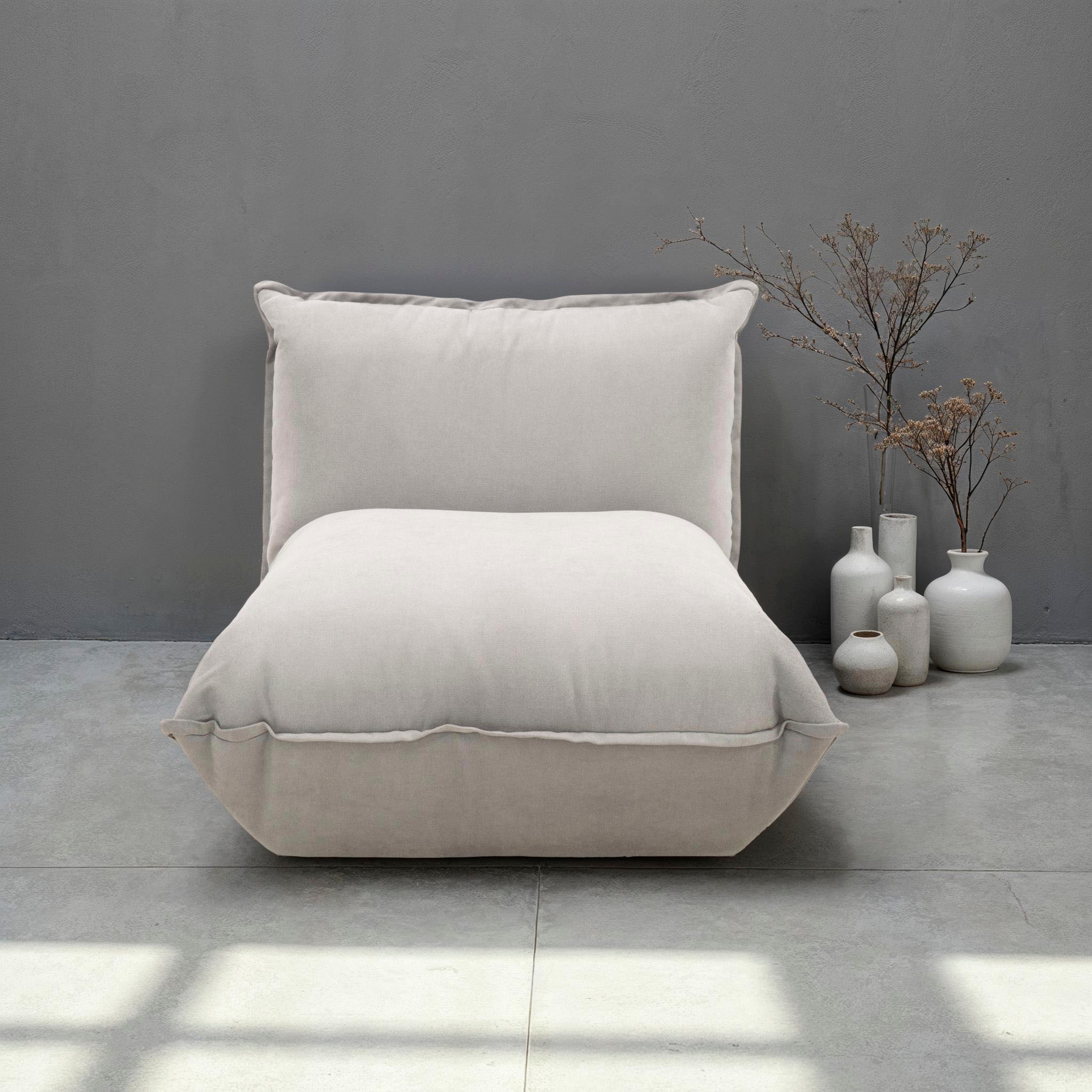 Sessel DOMO COLLECTION "Nantes Loungesessel, Wohlfühlsessel mit 360 Drehfunktion", grau, Sessel, Struktur weich,mit Drehfunktion, Drehfunktion, B/H/T: 78cm x 73cm x 100cm