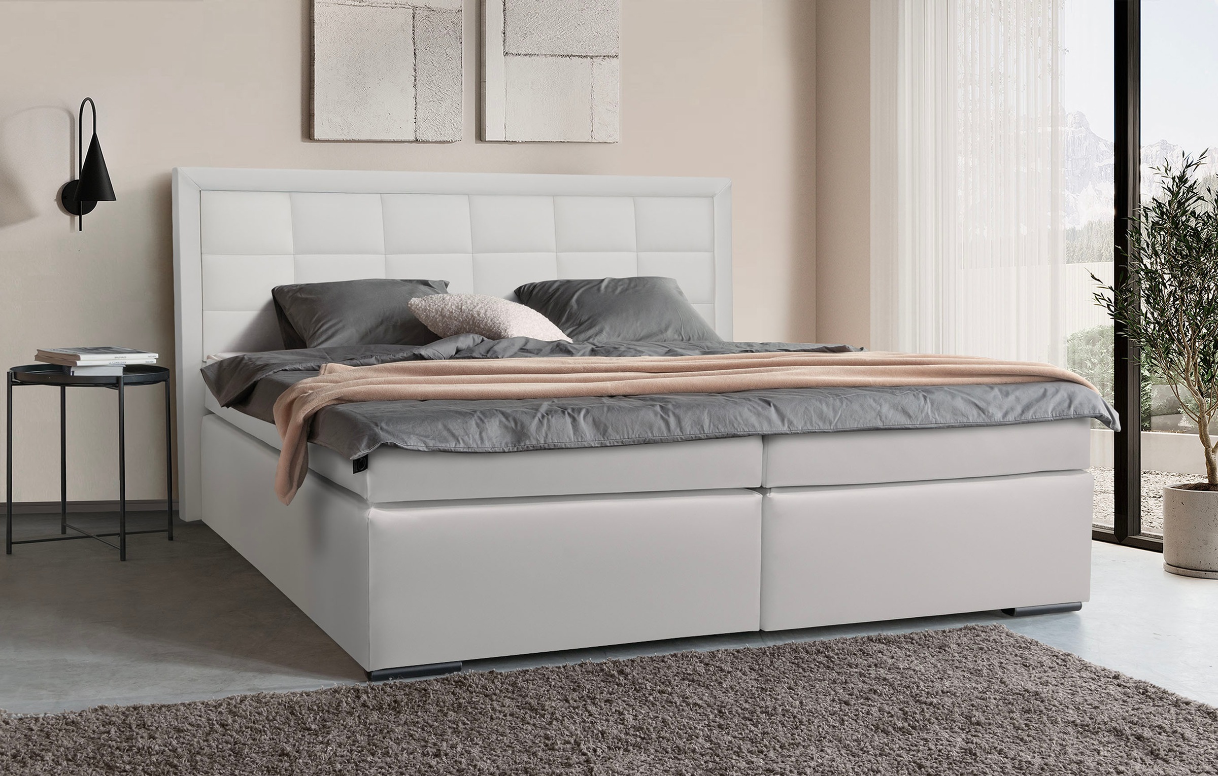 COLLECTION AB Boxspringbett »30 Jahre Jubiläums-Modell Athena«, in H2,H3 & H4, wahlweise mit LED-Leiste