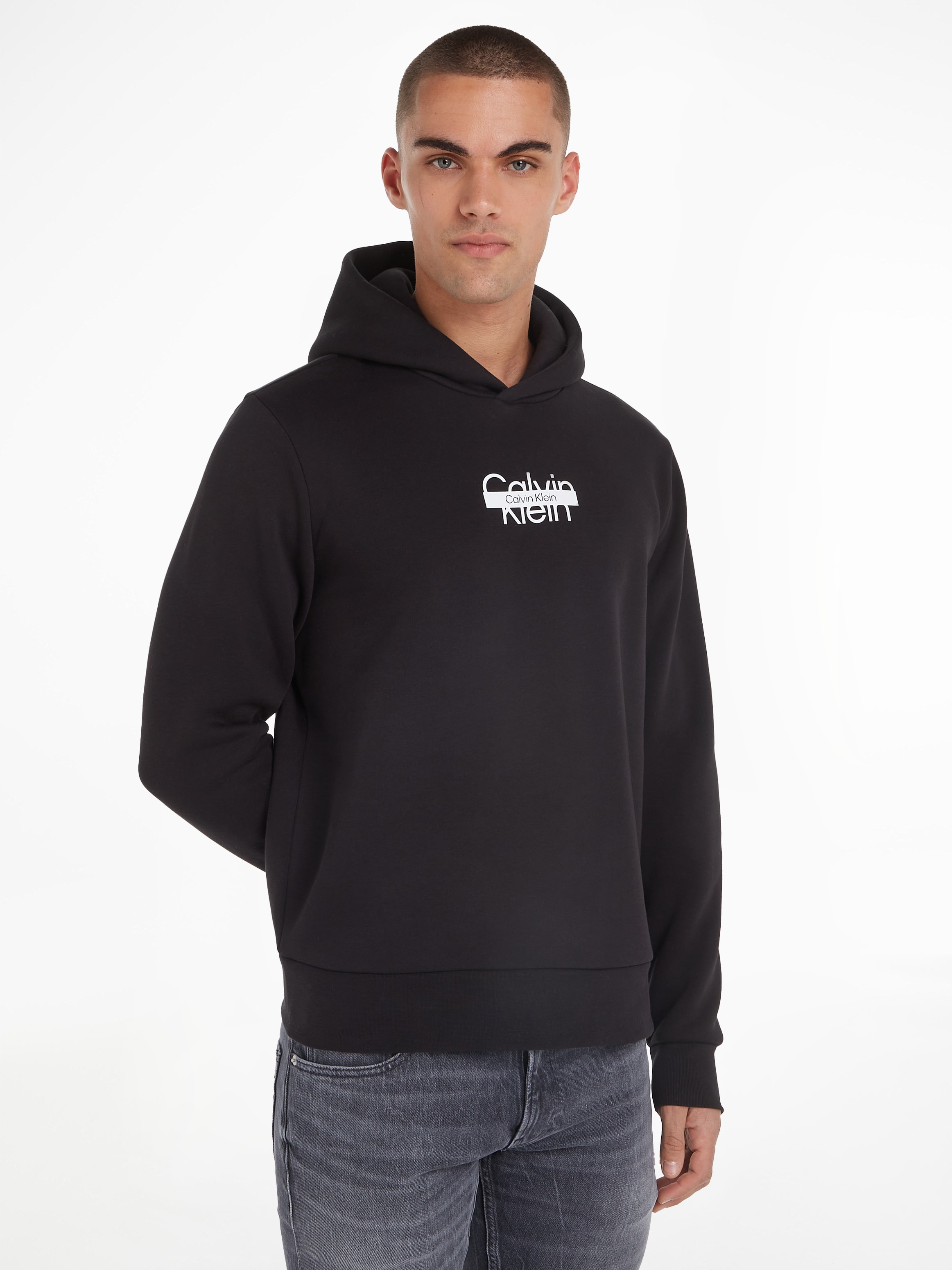 Calvin Klein Kapuzensweatshirt »CUT THROUGH LOGO HOODIE«