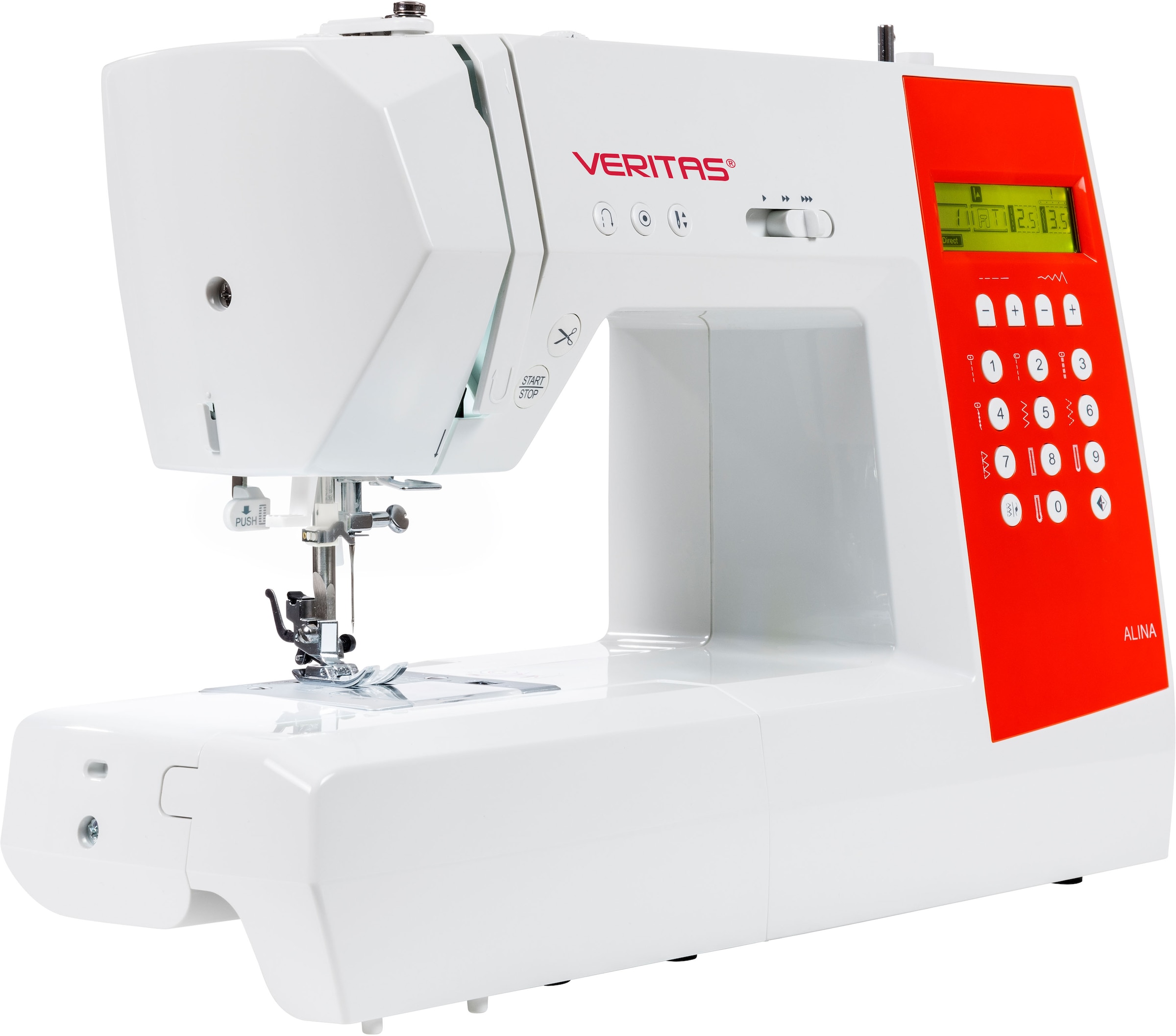 Veritas bestellen Vernähfunktion, inkl. 90 online Overlock-Fuß »Alina«, Programme, Computer-Nähmaschine automatische