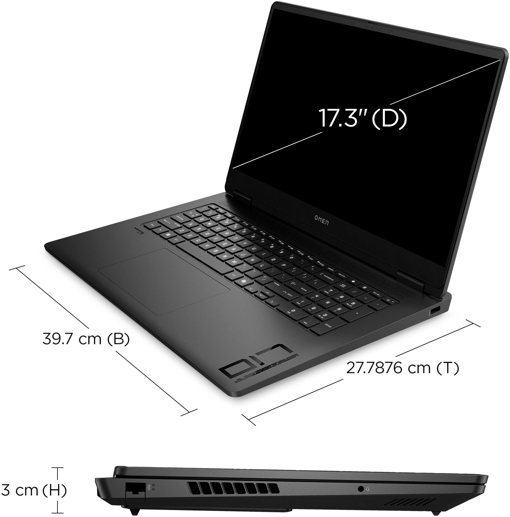 HP Gaming-Notebook »Omen 17-db0277ng«, 43,9 cm, / 17,3 Zoll, AMD, Ryzen 7, GeForce RTX 4060, 512 GB SSD