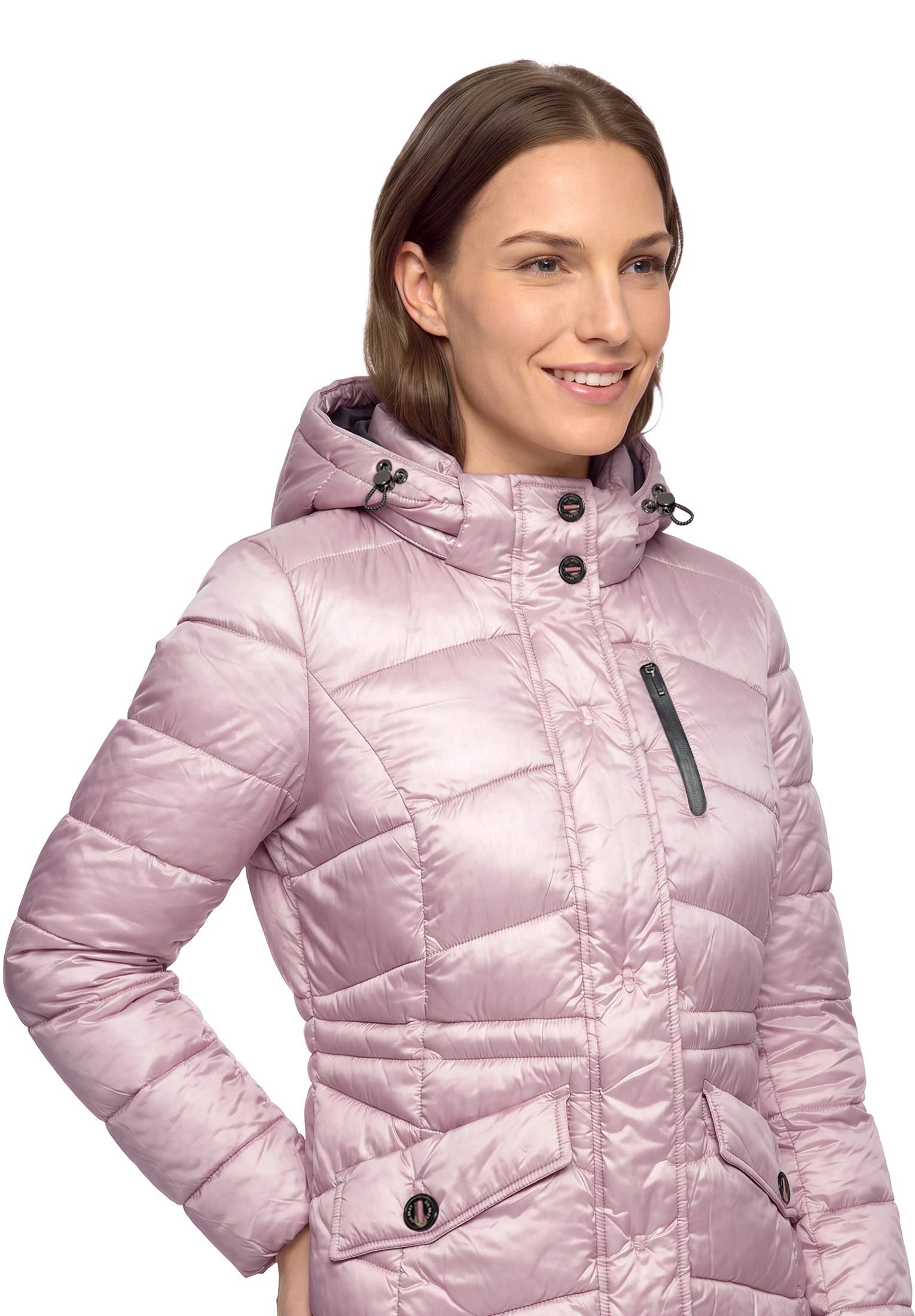 Gil Bret Steppjacke mit Kapuze mit abnehmbarer Kapuze