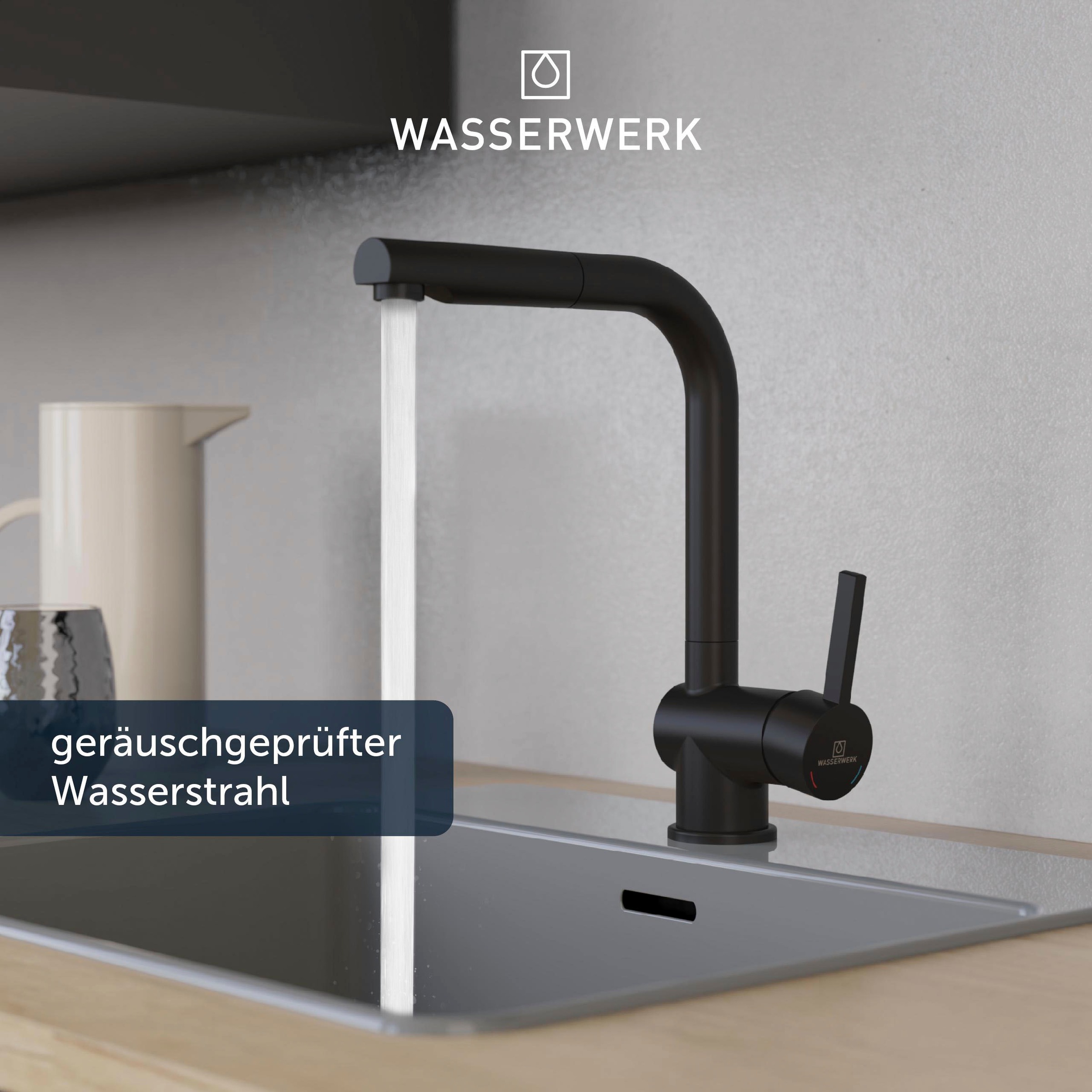 WASSERWERK Spültischarmatur »WK 4, Wasserhahn, Küche, Einhebelmischer«