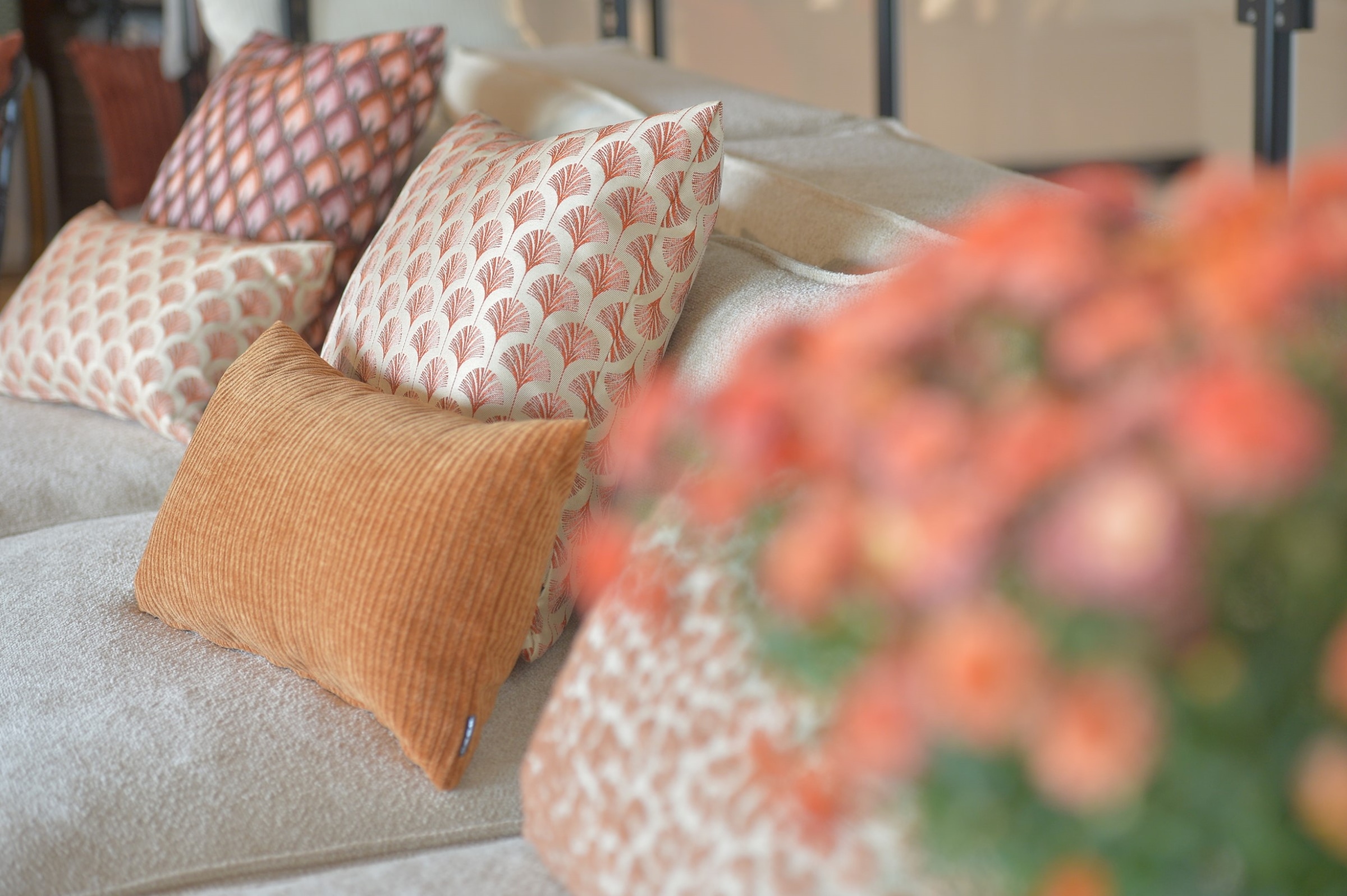 H.O.C.K. Dekokissen »Jonny« Cordkissen inkl. Füllung, 45x45cm, Dekokissen, strukturiert