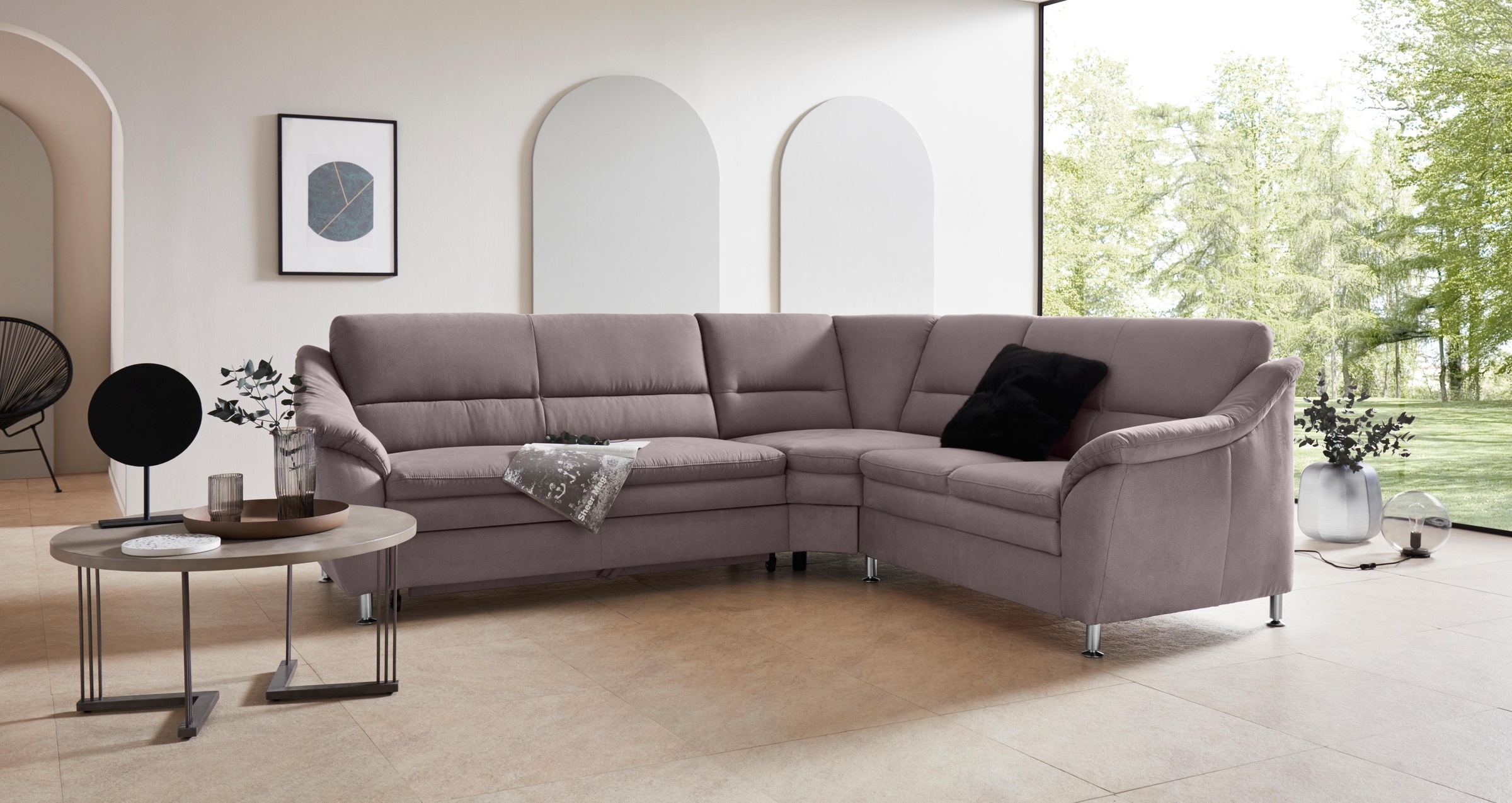 PLACES OF STYLE Ecksofa »Cardoso L-Form« mit Trapezecke für mehr Sitzkomfor günstig online kaufen