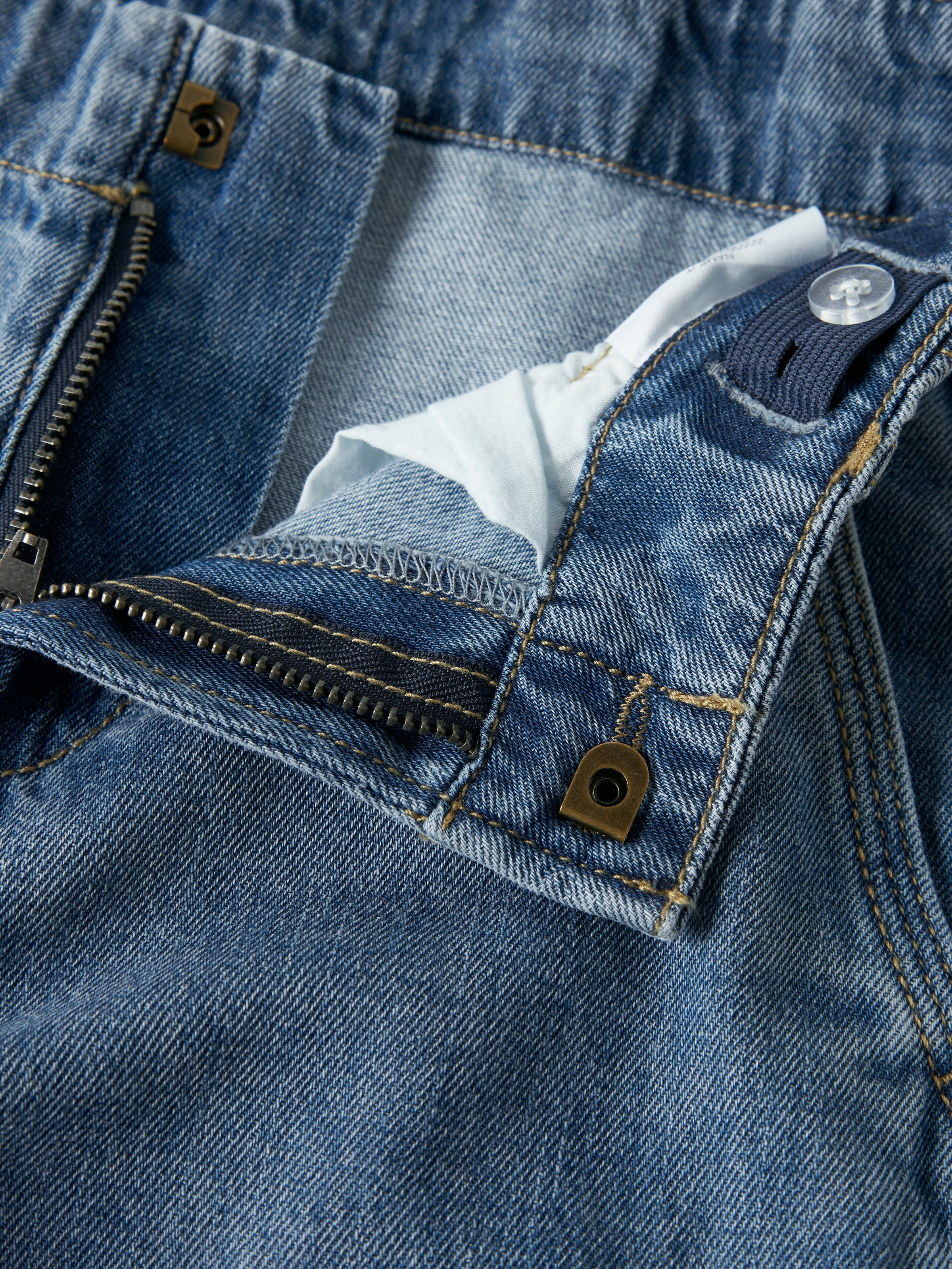 Name It Jeansshorts »NKMRYAN L DNM CARGO SHORTS 8250-OZ« Baumwolle, verstellbarer Bund, Used Look