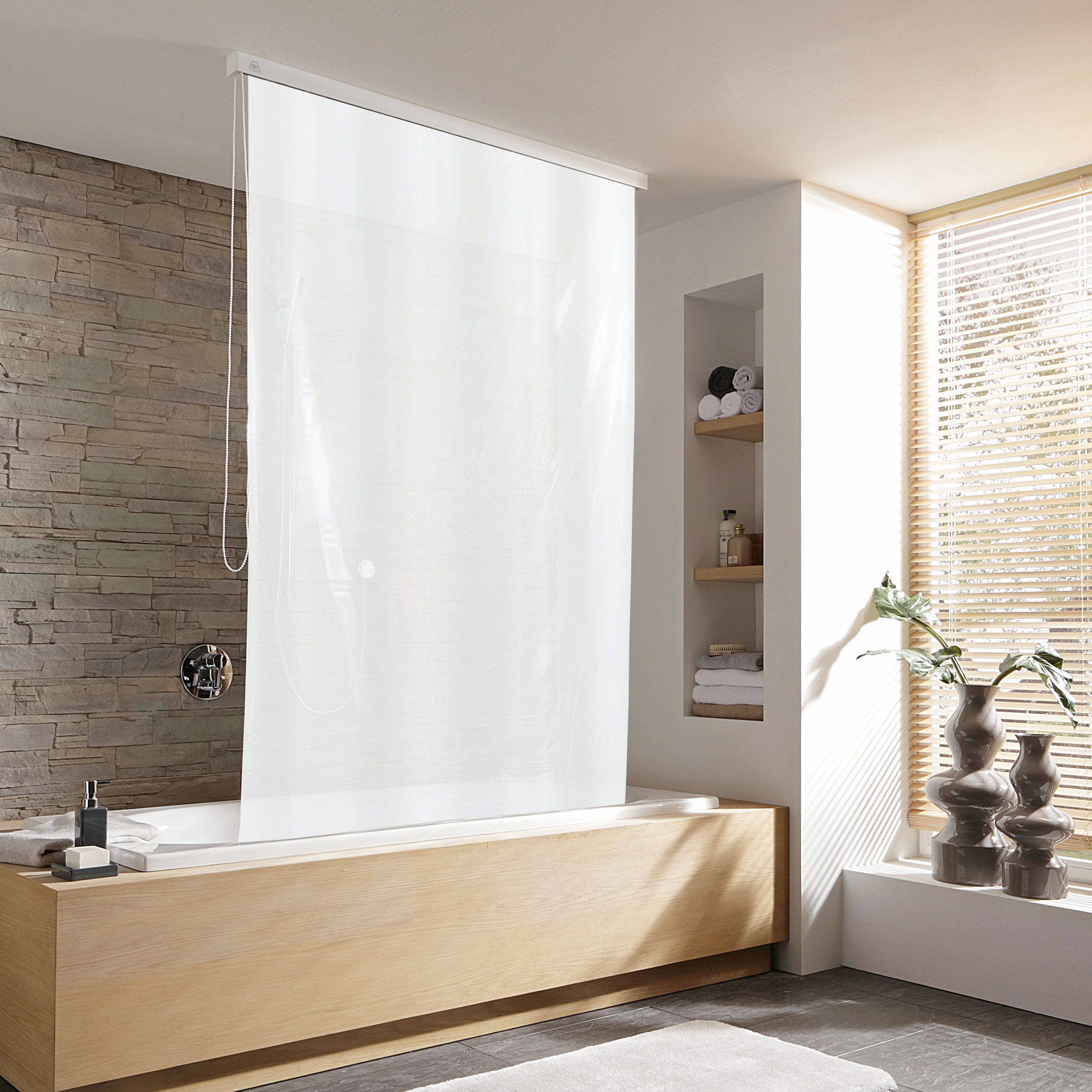 Kleine Wolke Duschrollo Breite 134 cm ausziehbar, 128 x 240 cm günstig online kaufen