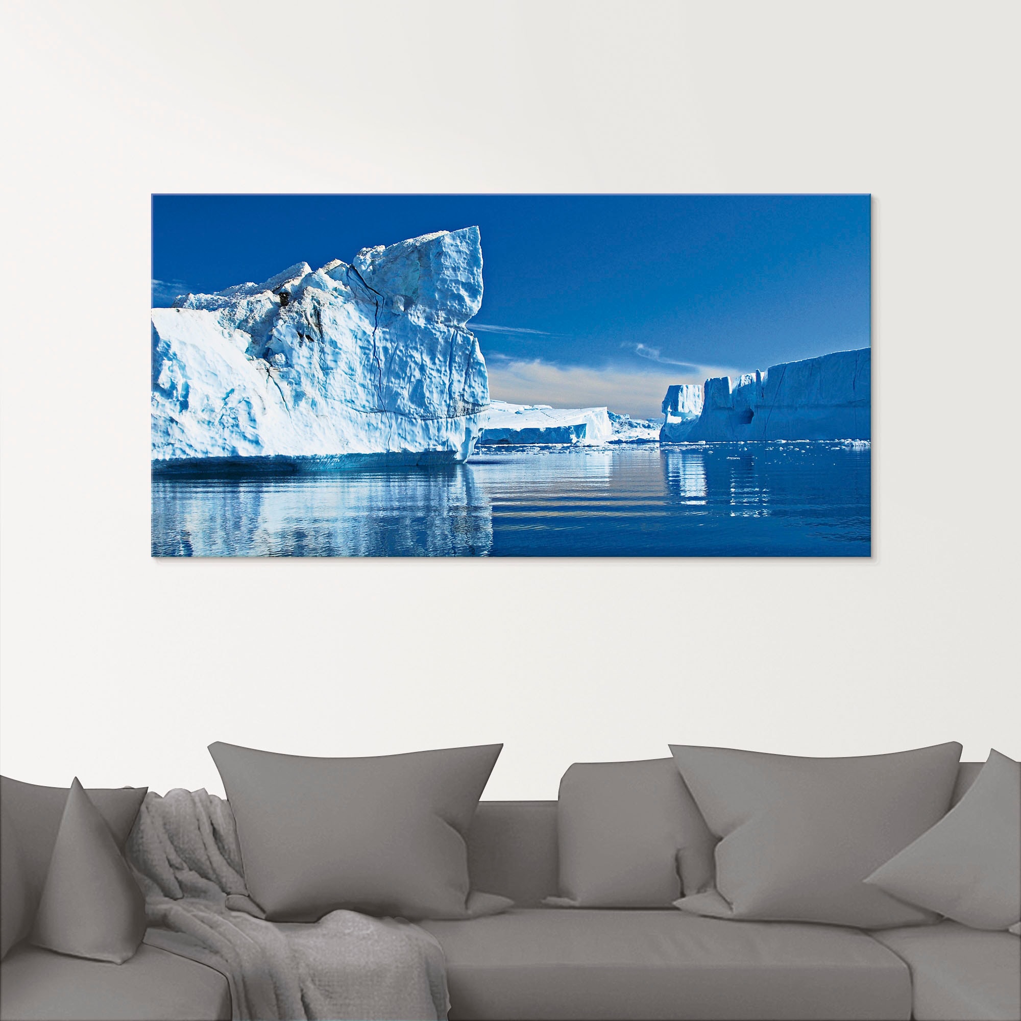 Artland Glasbild »Eisberge - Diskobucht - Grönland« Arktis 1 Stk. tlg. in v günstig online kaufen