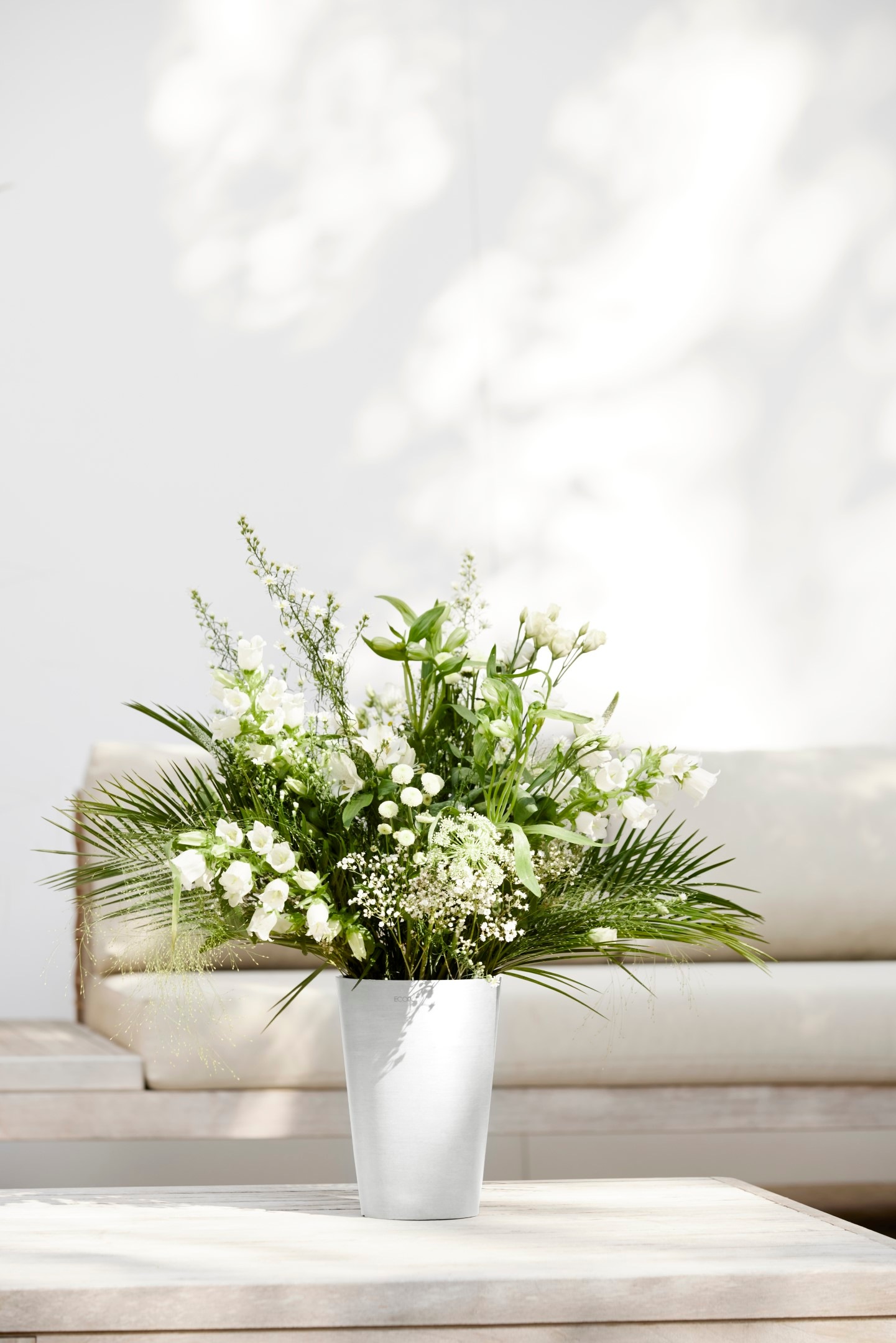 ECOPOTS Blumentopf »Pisa 17,5 Weiß« für den Innenbereich