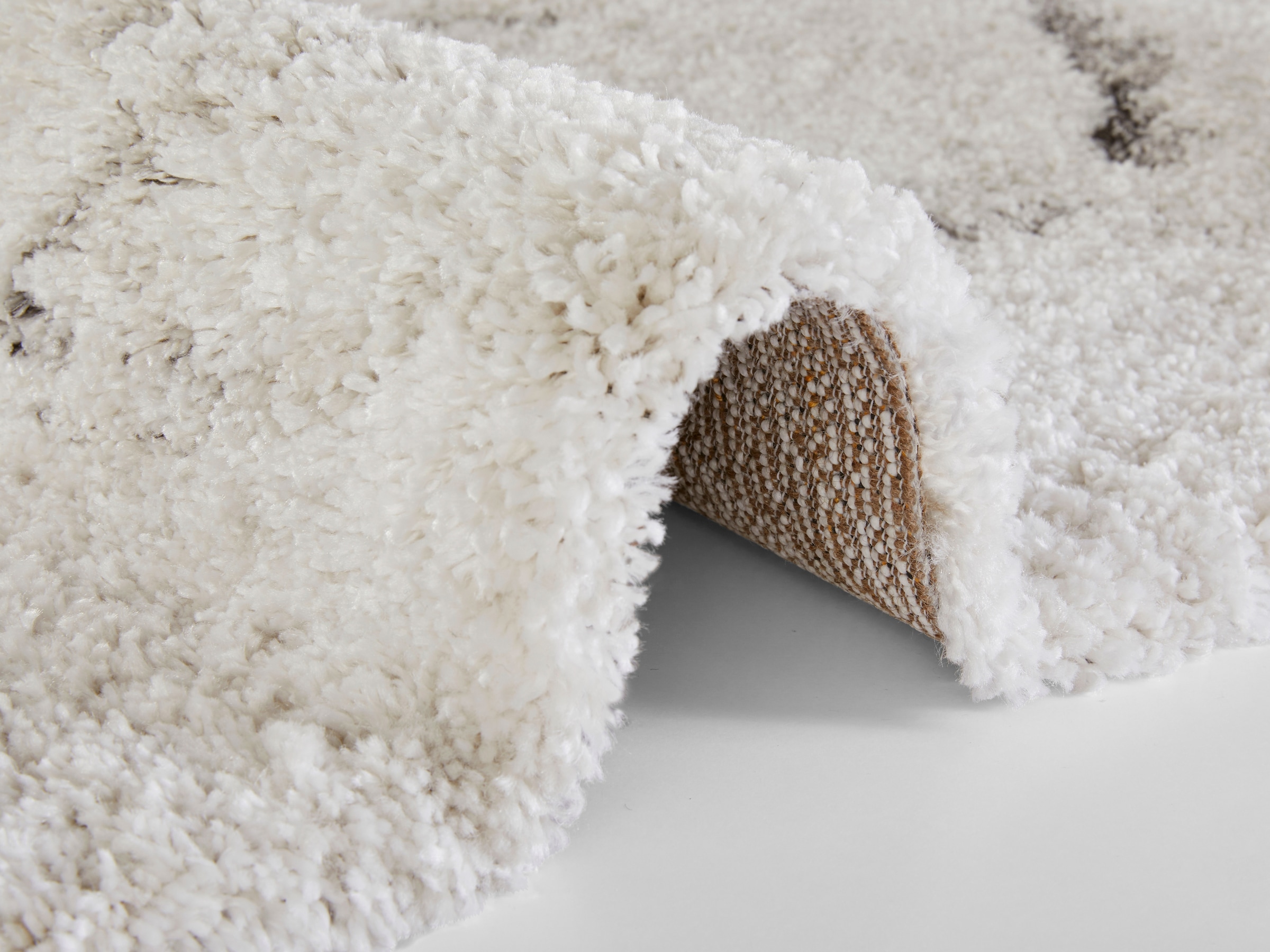 HANSE Home Hochflor-Teppich »MAYRIN«, rechteckig, 30 mm Höhe, Hochflor, Teppich, Shaggy, Flokati, Weich, Marmor-Optik, Wohnzimmer
