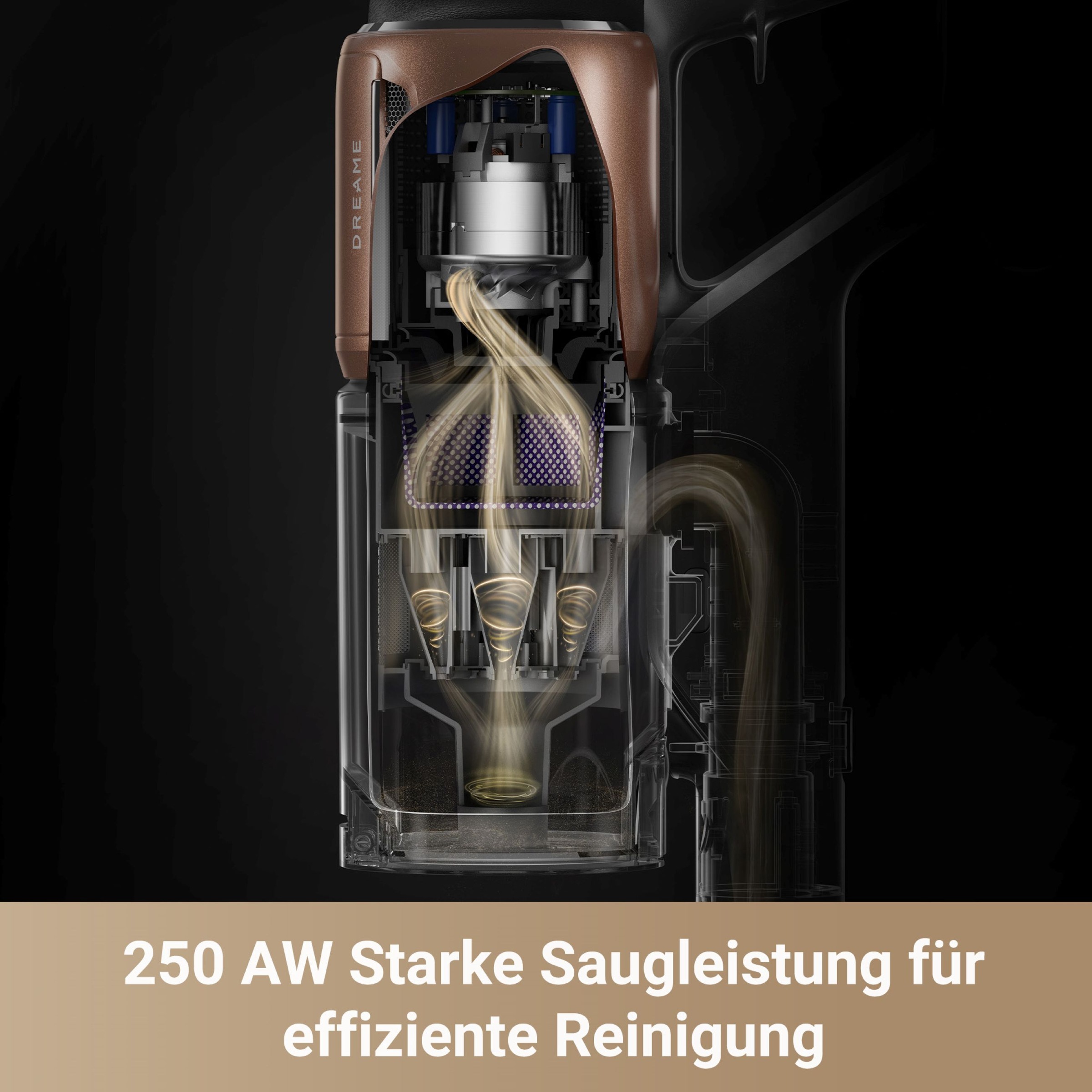Dreame Akku-Stielstaubsauger »Dreame Z20 mit 25.000 Pa Saugkraft«, 90 Minuten Laufzeit, vielseitige Aufsätze, Bürsten mit LED-Beleuchtung