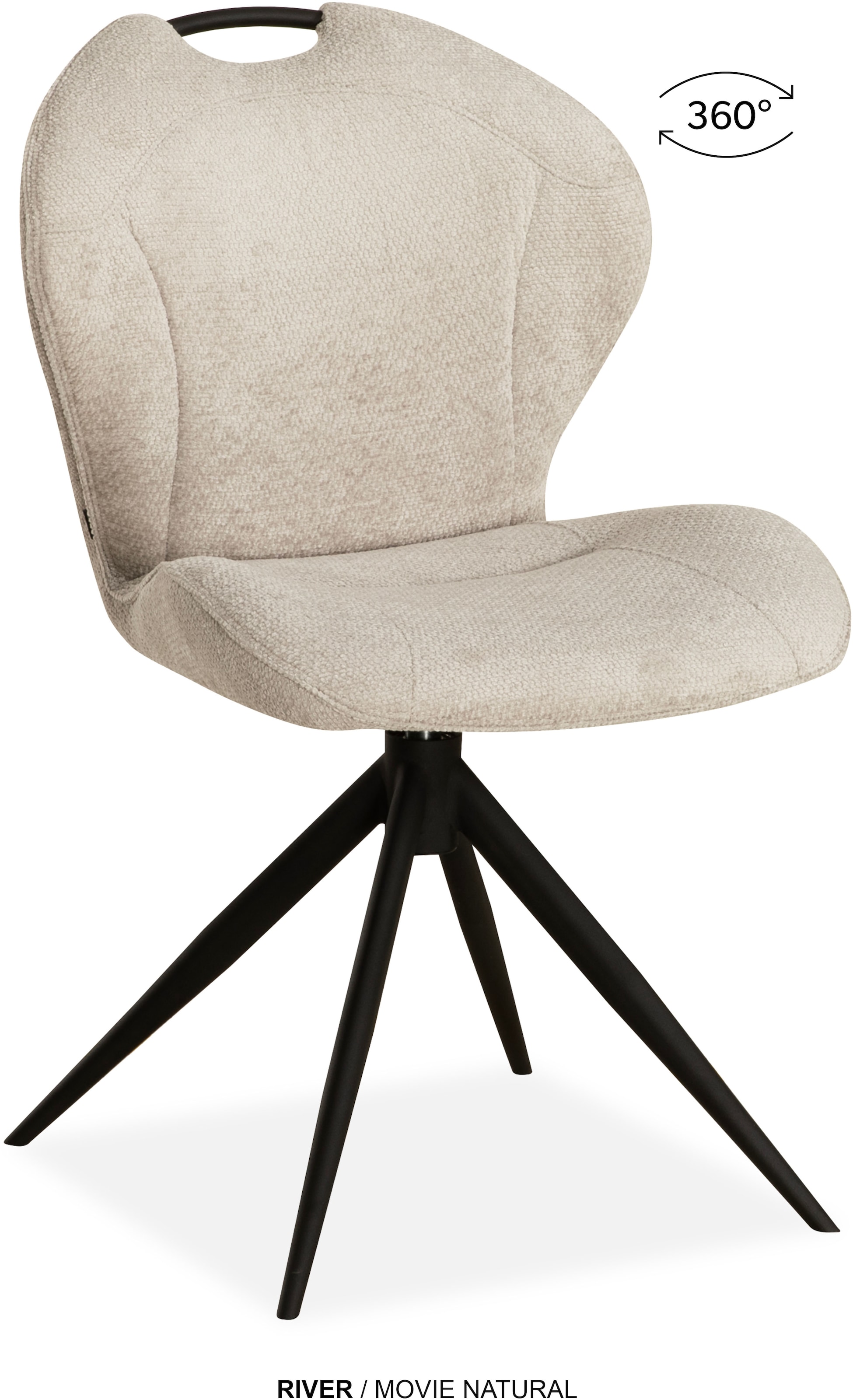 OMG Design Esszimmerstuhl »River« (Set) 2 Stk.Drehstuhl mit auto-return, mi günstig online kaufen