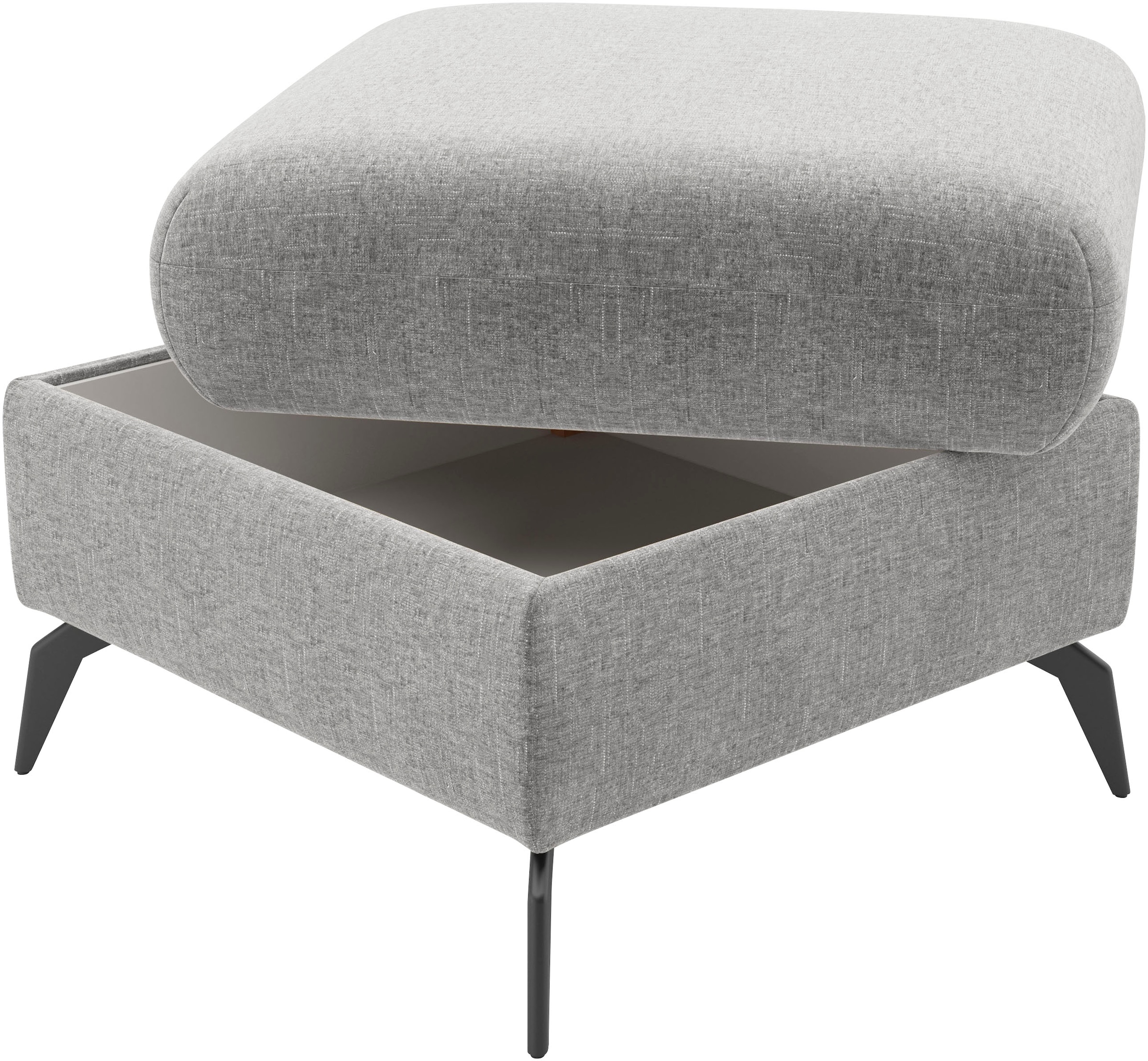 Home affaire Polsterhocker »Rochelle«, (1 St.), moderne 15 cm Metallfüße
