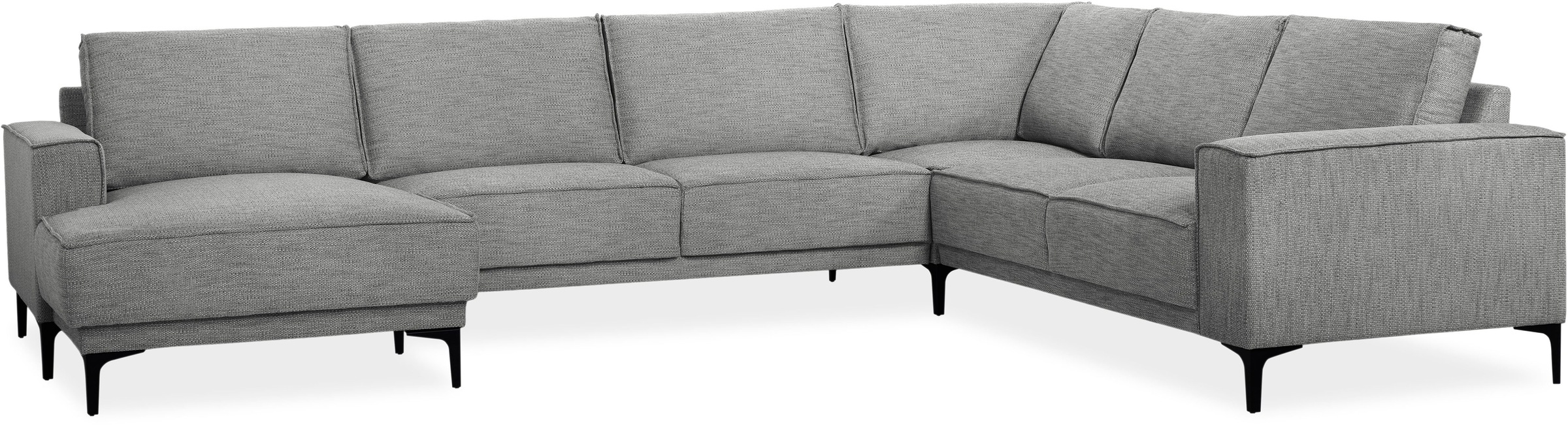 Places of Style Wohnlandschaft »XXL Sofa Oland, Struktur, Flachgewebe, Luxu günstig online kaufen
