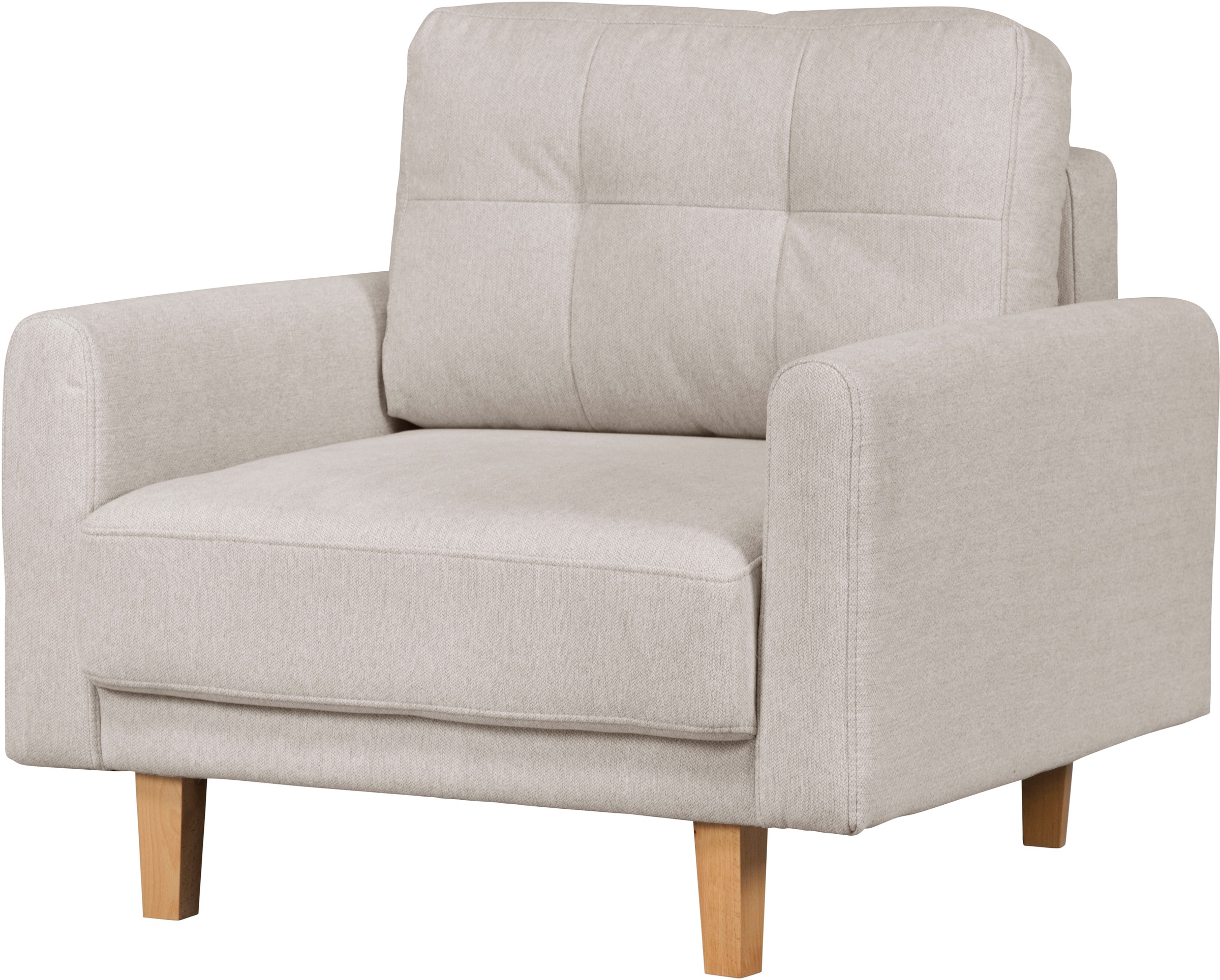 Home affaire Sessel »TRIPLO Relaxsessel mit Wellenunterfederung, Maße B/T/H: 95/100/89 cm«, Polstersessel mit Steppung im Rückenkissen, hohe Qualität