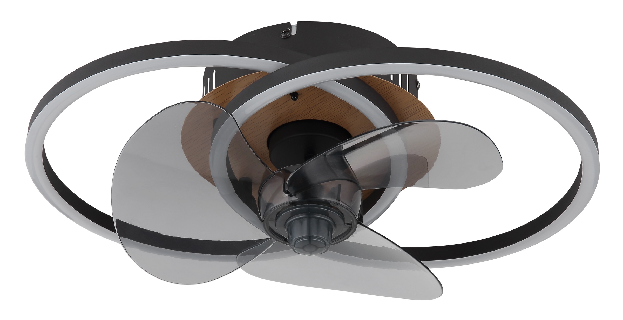 GLOBO LIGHTING Deckenleuchte »KAREN Deckenventilator Metall schwarz matt«, günstig online kaufen