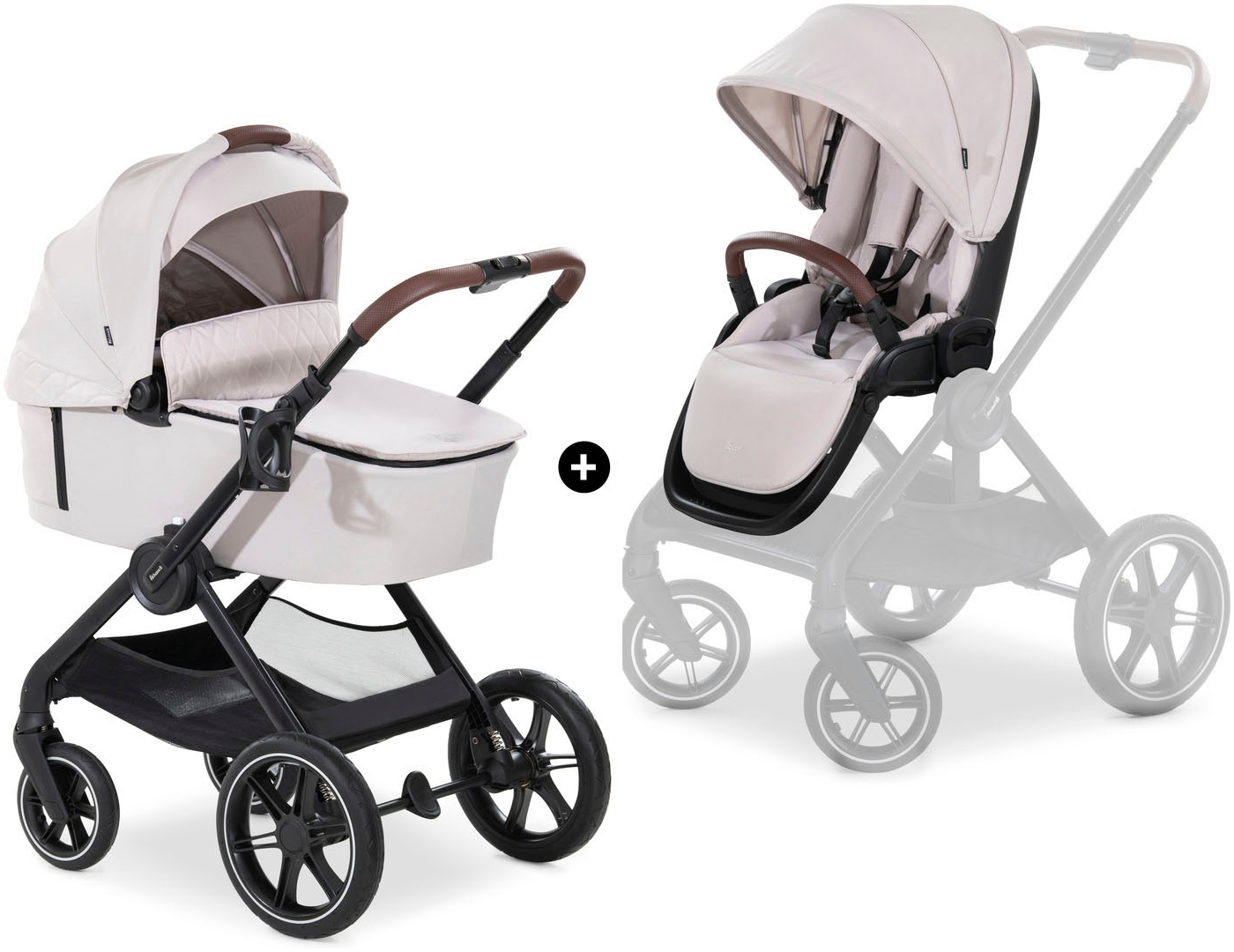 Hauck Kombi-Kinderwagen »Walk N Care Set«, 22 kg, belastbar bis 22 kg