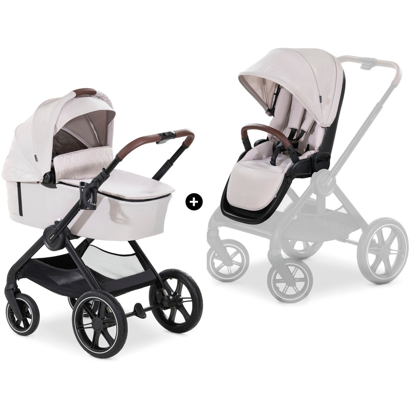 HAUCK Kombi-Kinderwagen »Walk N Care Set« 22 kg belastbar bis 22 kg beige