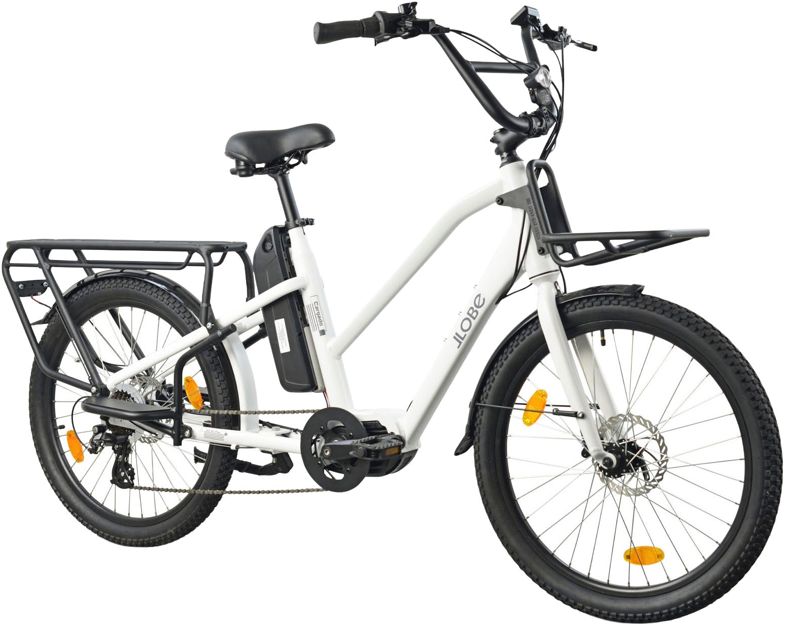 LLobe »Cargo City E-Bike Cargado« 7 Gang Shimano Tourney Schaltwerk Kettenschaltung Mittelmotor 250 W