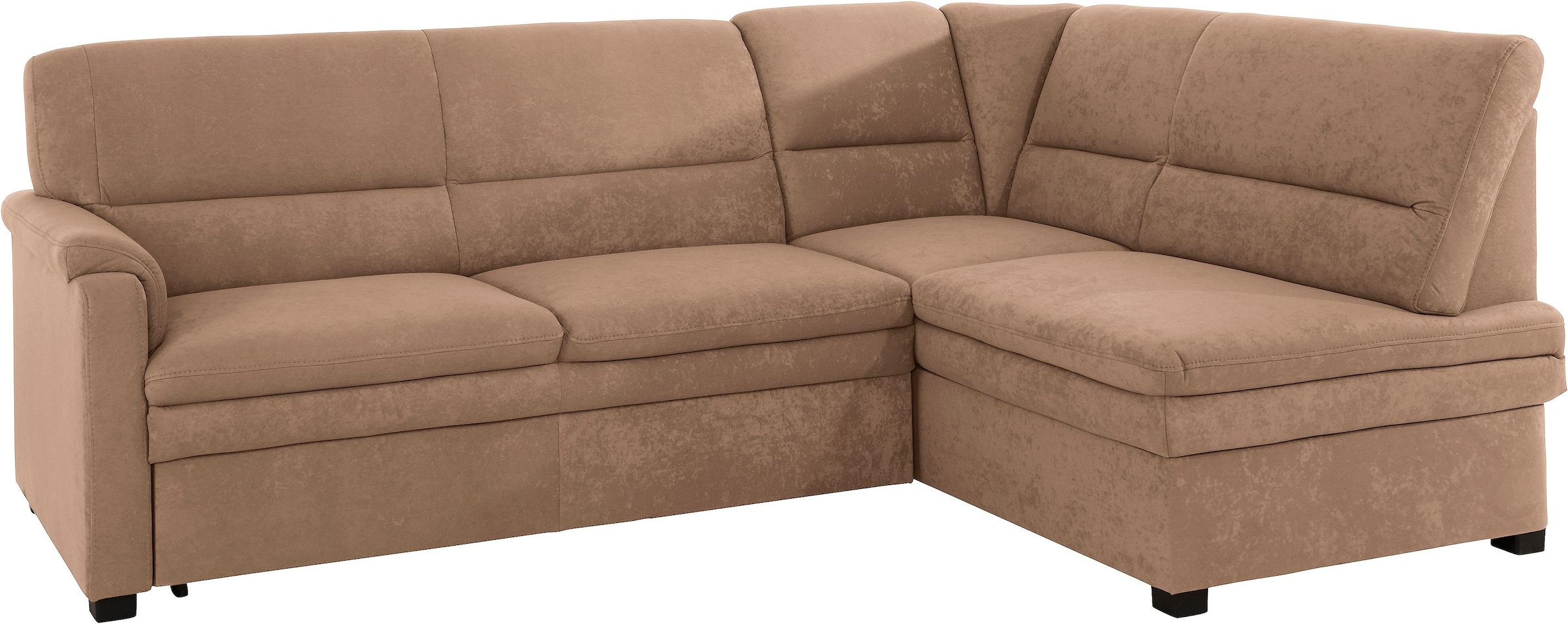 sit&more Ecksofa »Pisa L-Form«, mit Federkern, wahlweise mit Bettfunktion