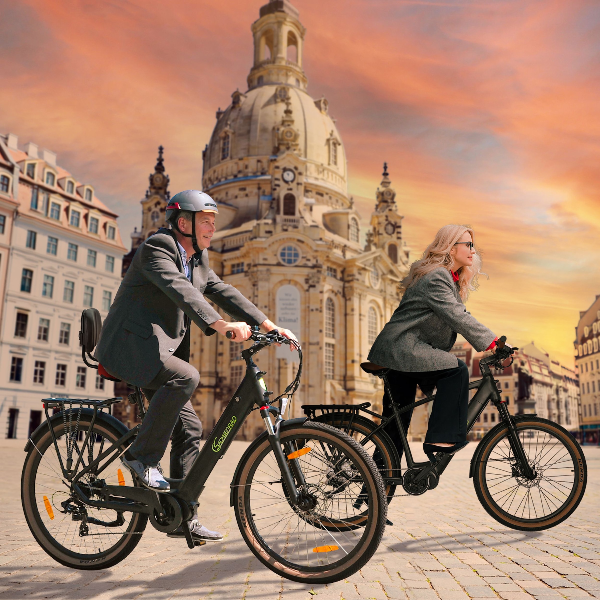 SachsenRad Fahrradsattel »Sattel mit verstellbarer Rückenlehne«