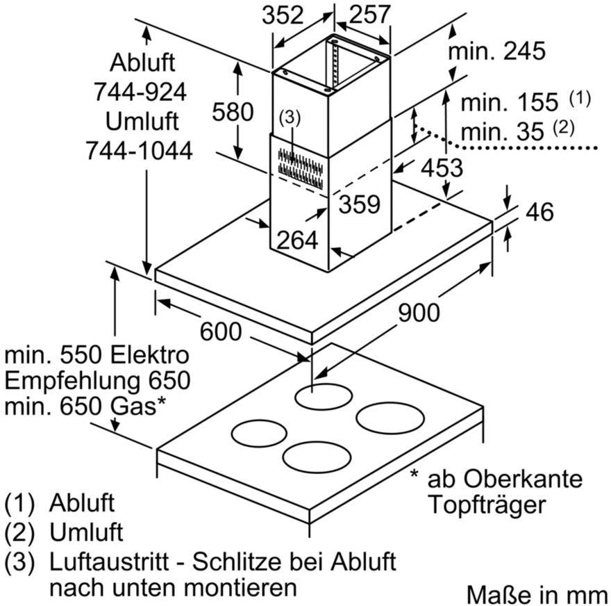 SIEMENS Inselhaube »LF98BIT50«, Serie iQ500