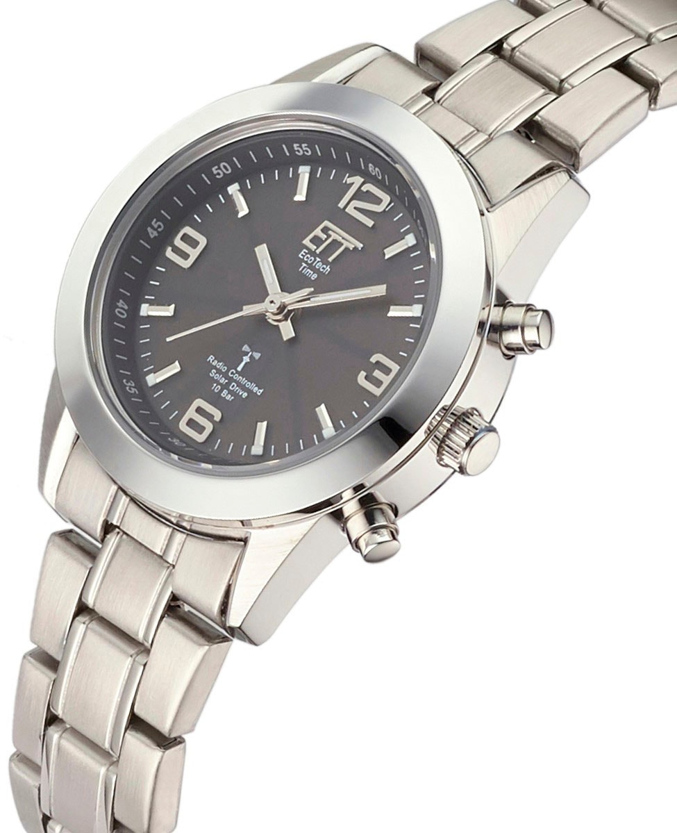 ETT Funkuhr »Gobi«, (Set, 2 tlg., Uhr und Ladelampe), Armbanduhr, Damenuhr, Solar