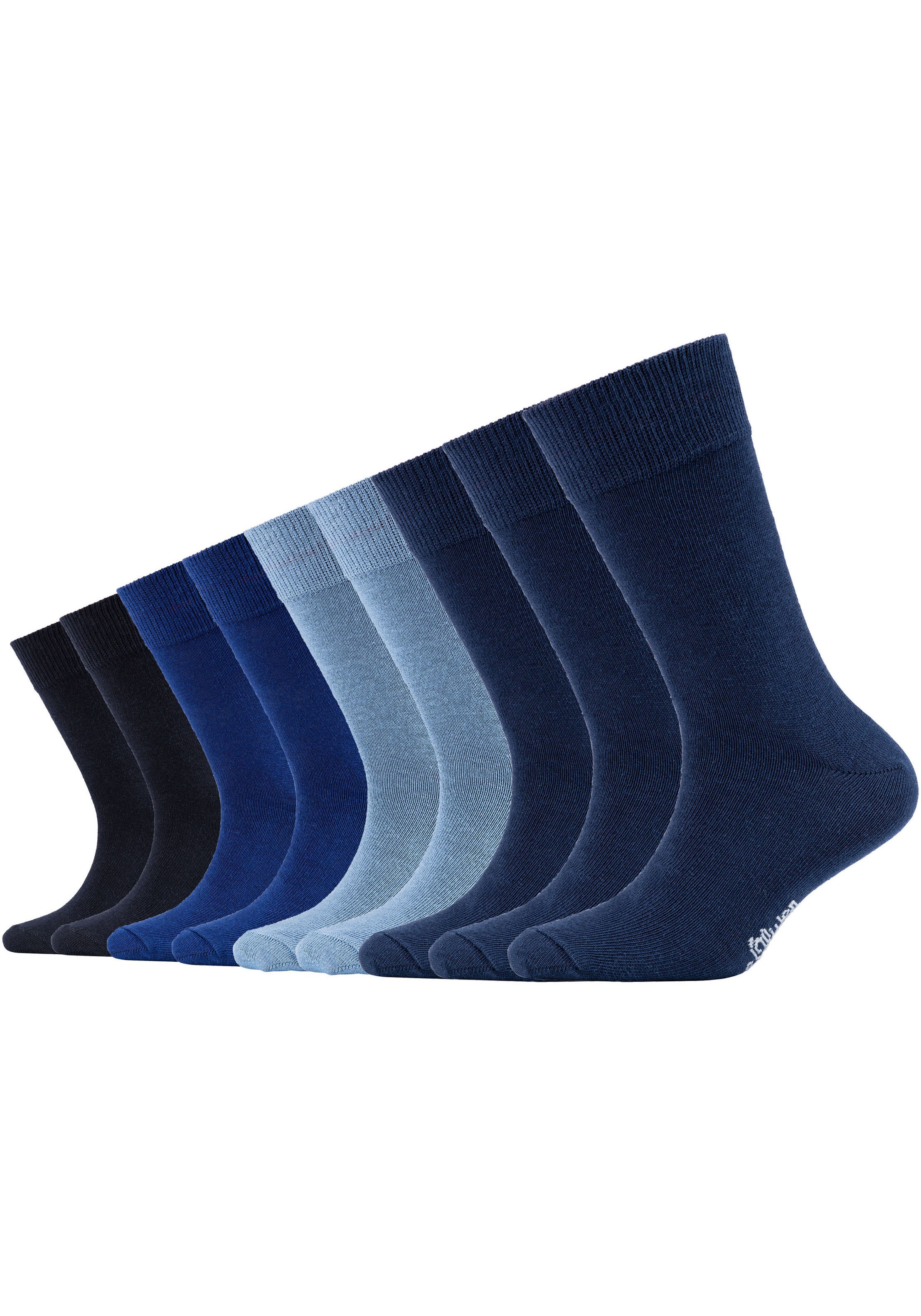 S.OLIVER Socken »essentials« 9 Stk. tlg. mit weichem Bund blautöne 39-42 39-42 Socken von s.Oliver