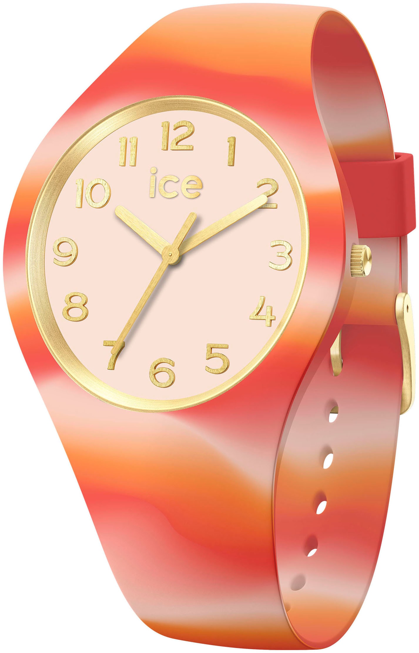 ice-watch Quarzuhr »ICE tie and dye - Small - 3H«, Armbanduhr, Damenuhr, Silikonarmband, analog