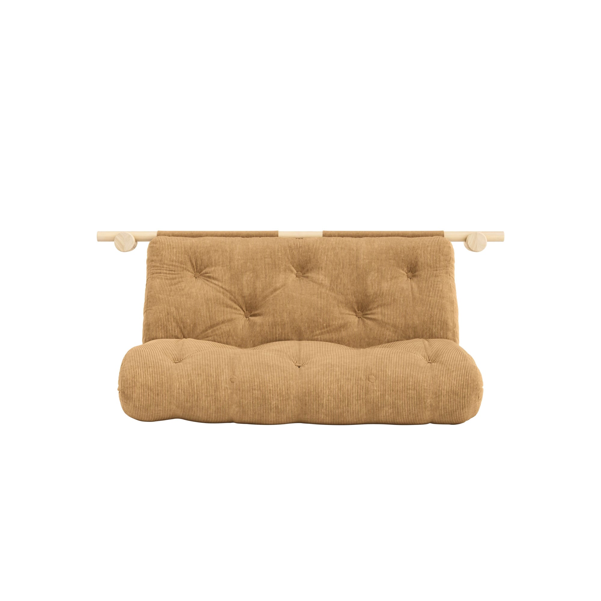 Karup Design Schlafsofa »Hooked Schlafsessel, Sitz- und Schlafplatz, Wandmontiert, platzsparend«, Futonmatratze inkl. Halterungsset aus FSC®-zertifiziertem Massivholz