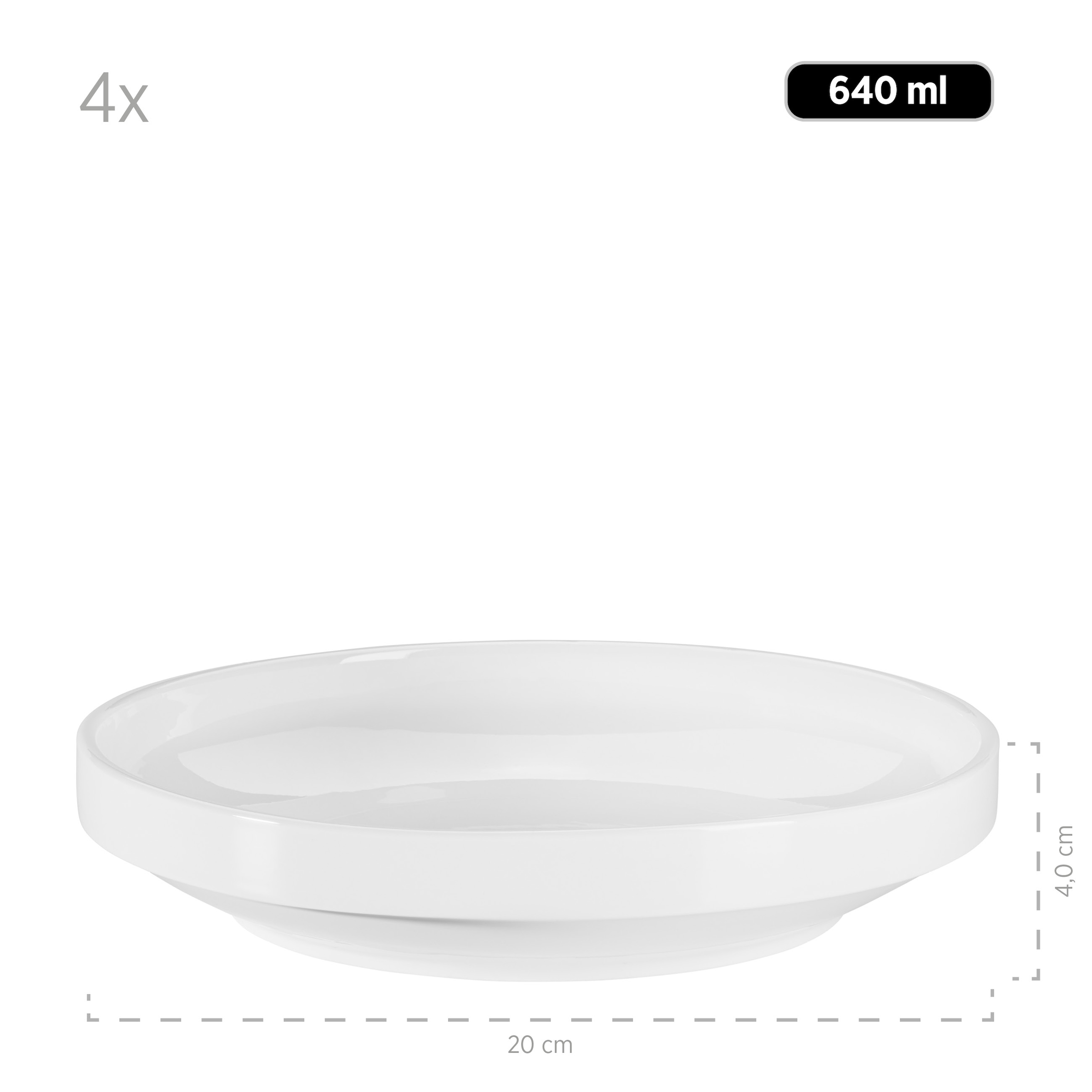 MÄSER Teller-Set »VADA, Tellerset, Porzellan«