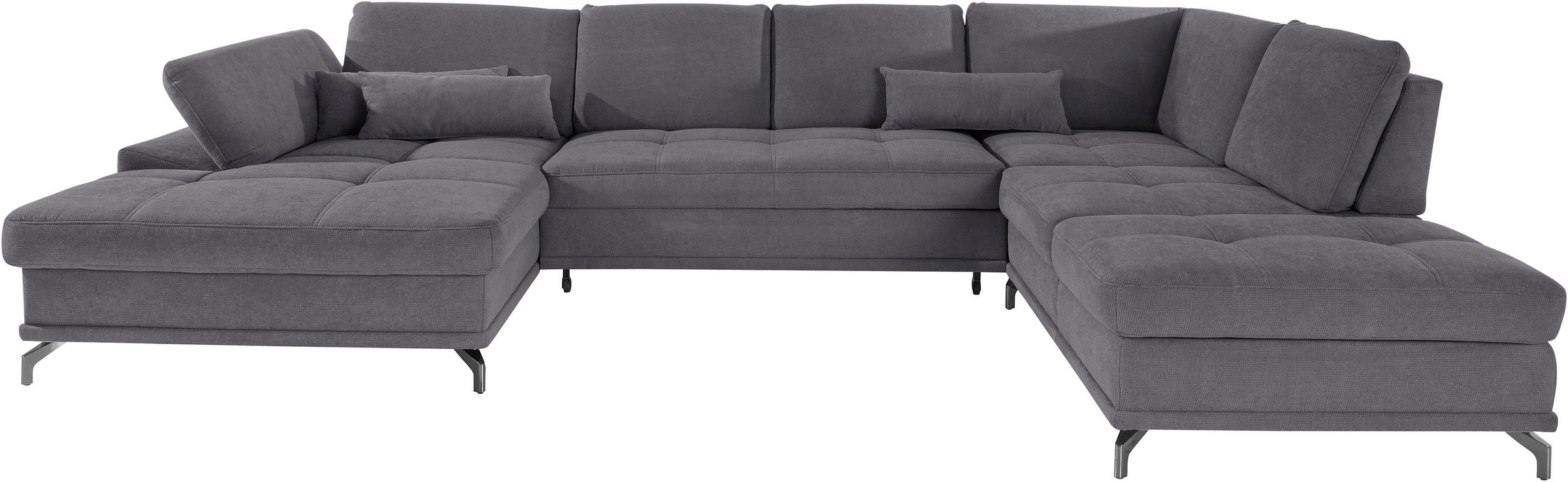Places of Style Wohnlandschaft »Costello U-Form, mit Sitztiefenverstellung, günstig online kaufen