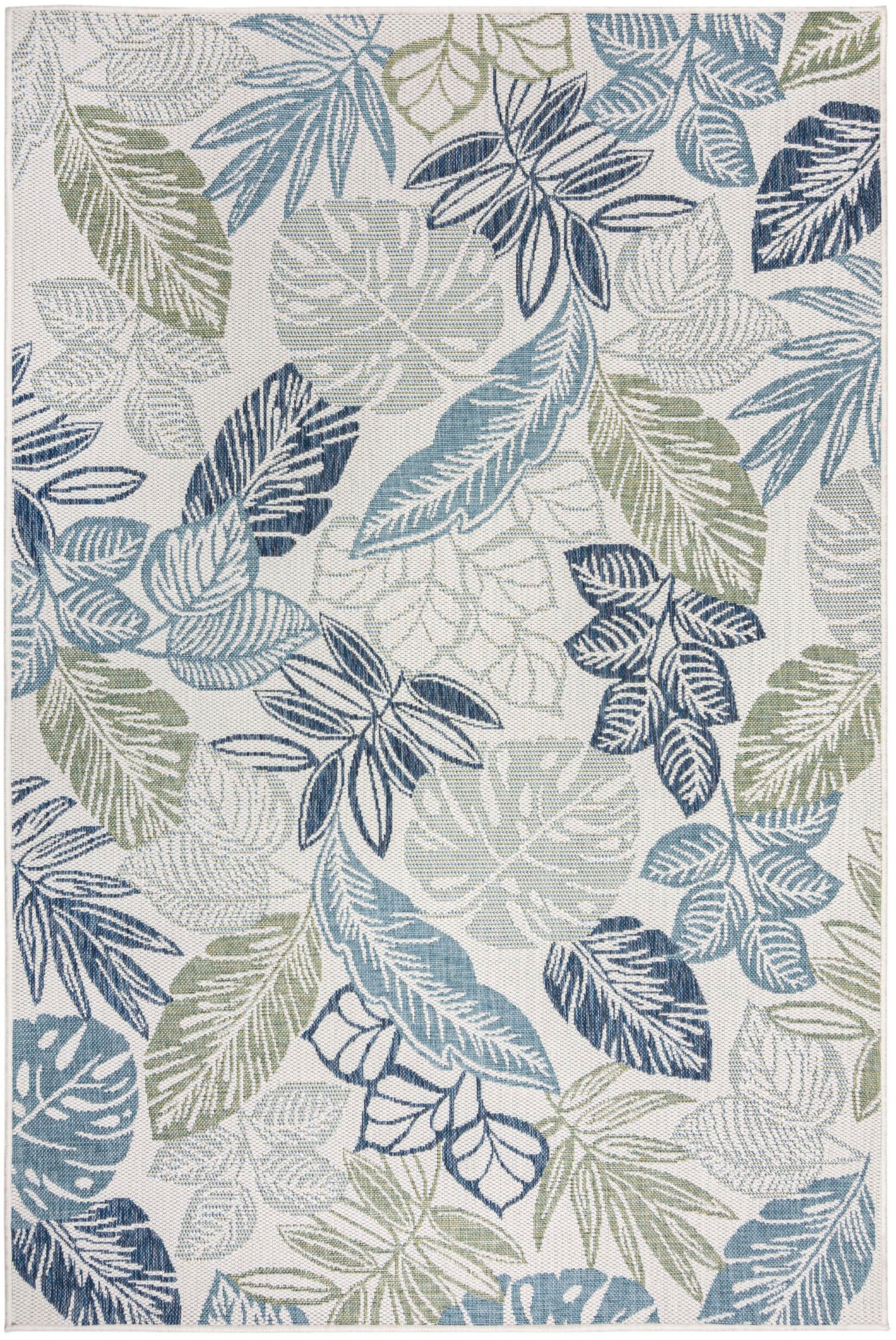 FLAIR RUGS Teppich »Bella Leaf«, rechteckig, 4 mm Höhe, Bella Leaf Indoor Outdoor-Teppichbodenläufer