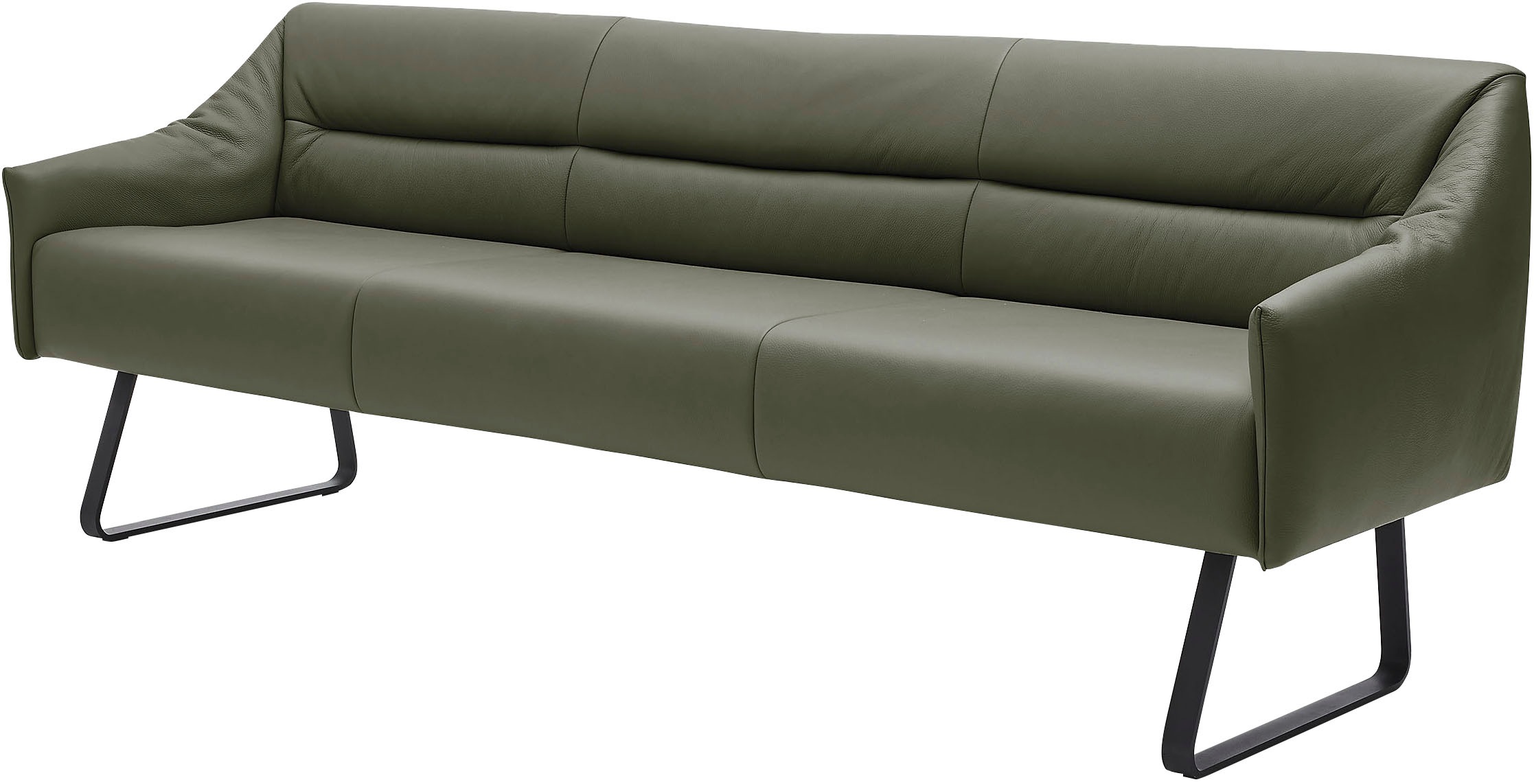 Musterring Essbank »JustB! SP500«, (1 St.), Metallkufe schwarz, verschiedene Farben, Breite 220 oder 250 cm