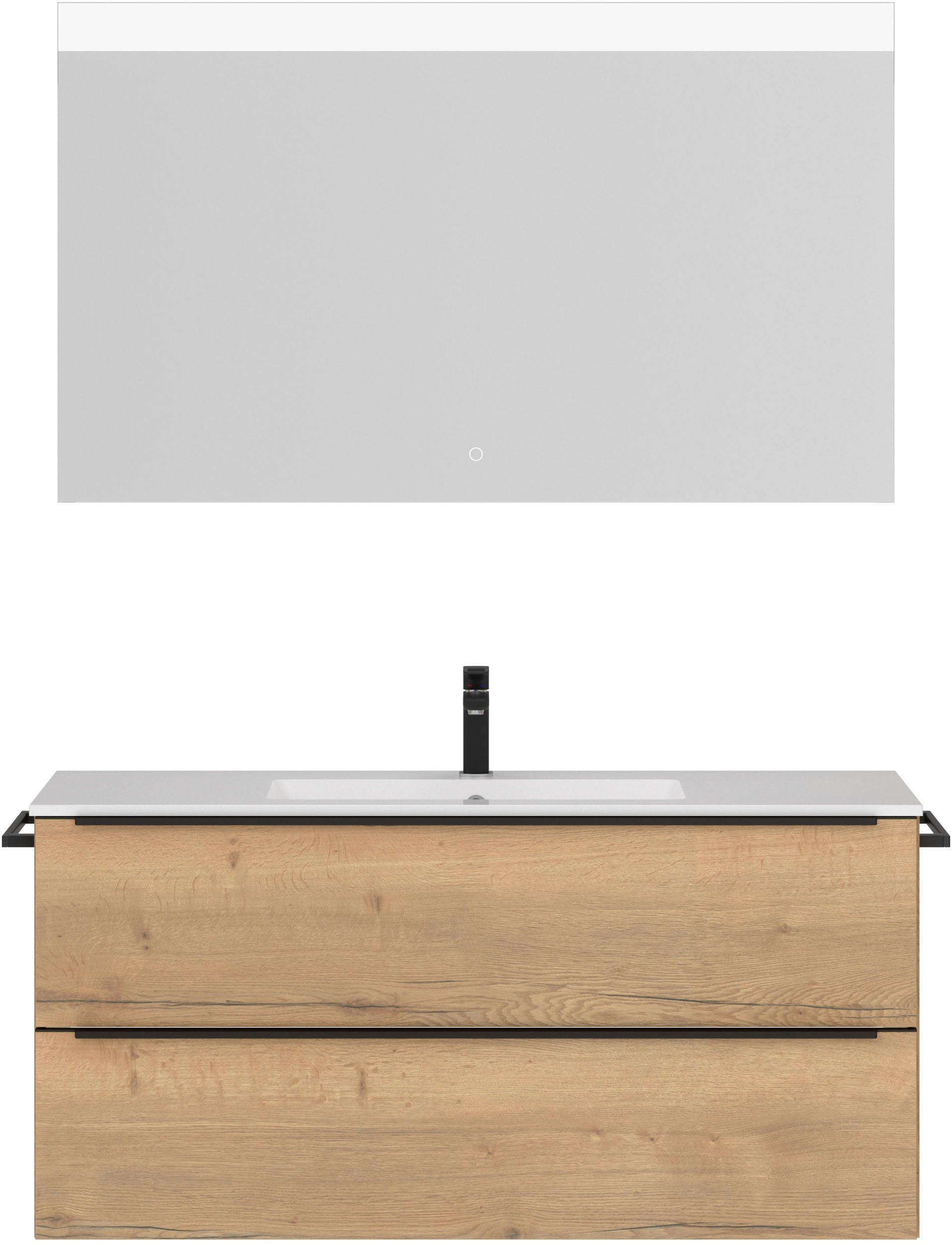 nobilia® Badmöbel-Set »Levere« vormontiert, mit Soft-Close, 2 Stk. tlg. günstig online kaufen