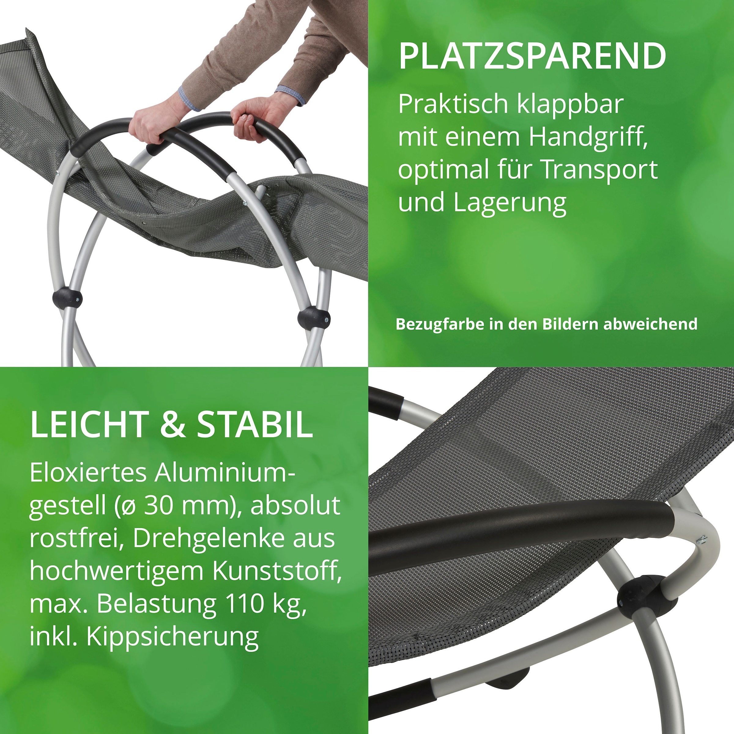 Leco Schaukelstuhl »DAS ORIGINAL«, Polyester, klappbar