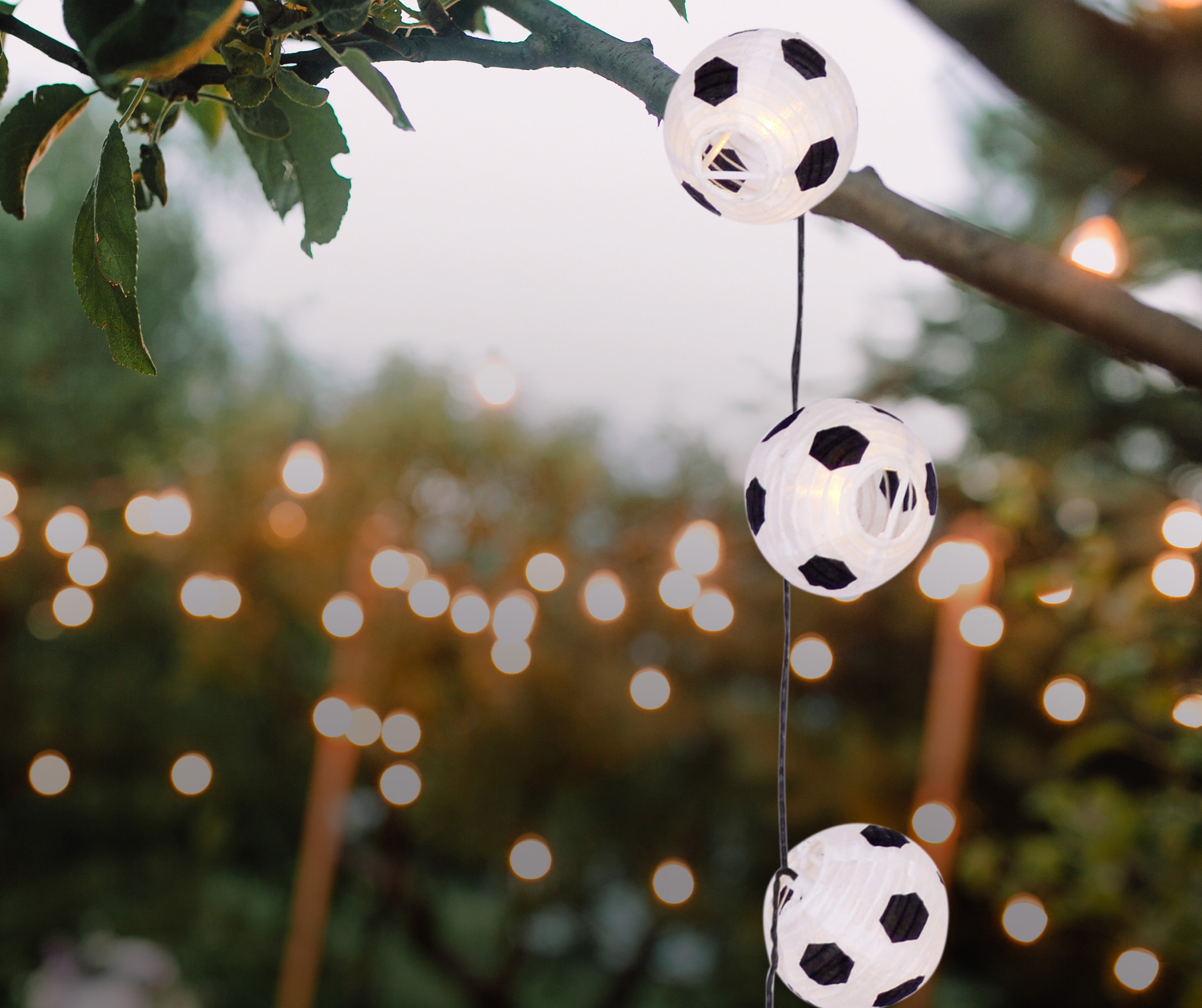 näve Lichterkette »Japanballon-20er-Solar-Lichterkette«, Fußball, Material: günstig online kaufen