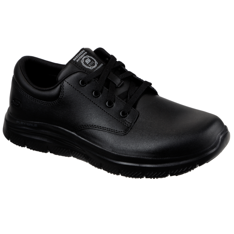 SKECHERS Berufsschuh »FLEX ADVANTAGE SR-FOURCHE« Schnürschuh für Gastronomie, Pflege, mit gepolsterter Innensohle schwarz 40 40 Im schlichten Design