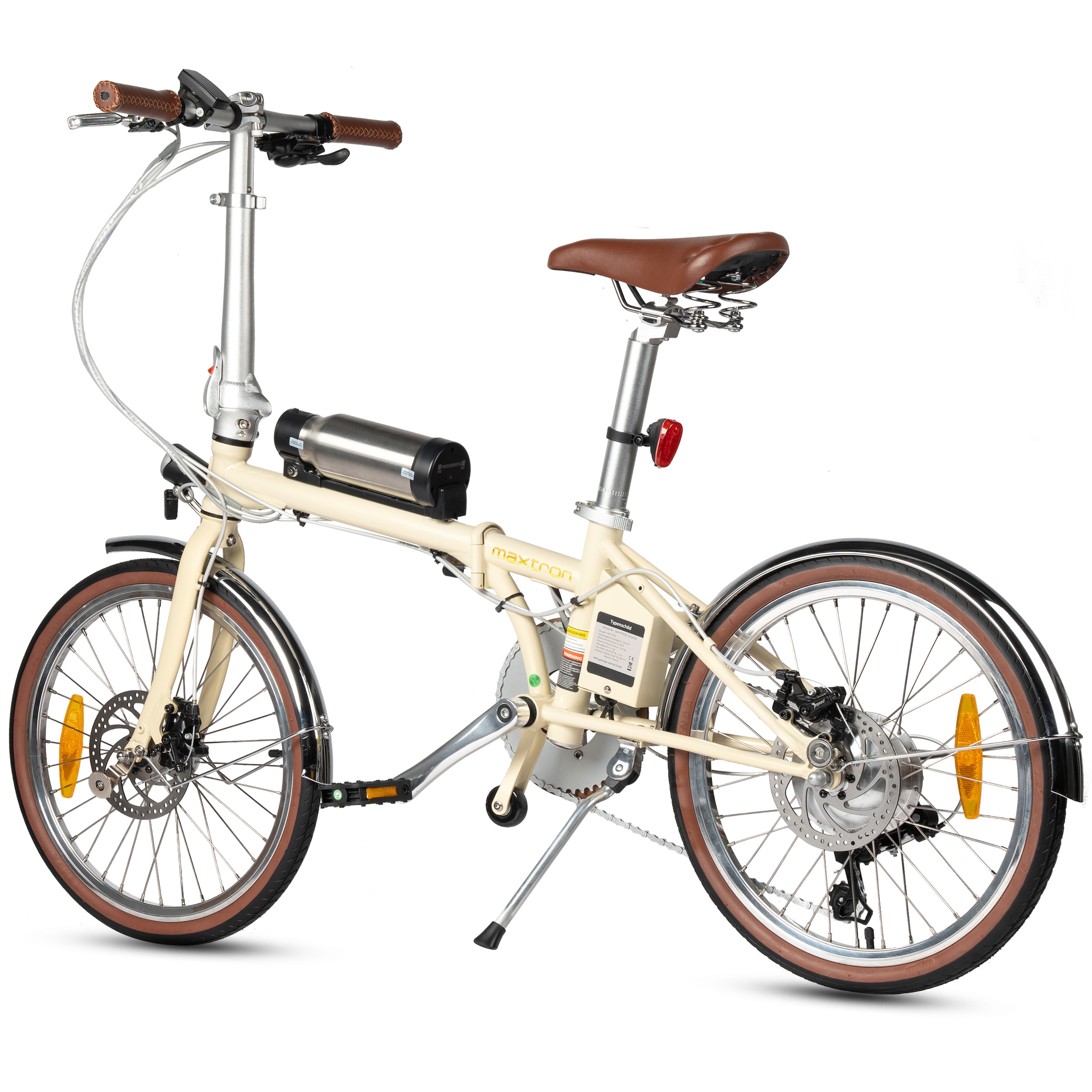 Maxtron »Smart 20, Klapprad« 3 Gang Shimano Tourney Schaltwerk Kettenschaltung Heckmotor 250 W Kompakt und platzsparend für Alltag
