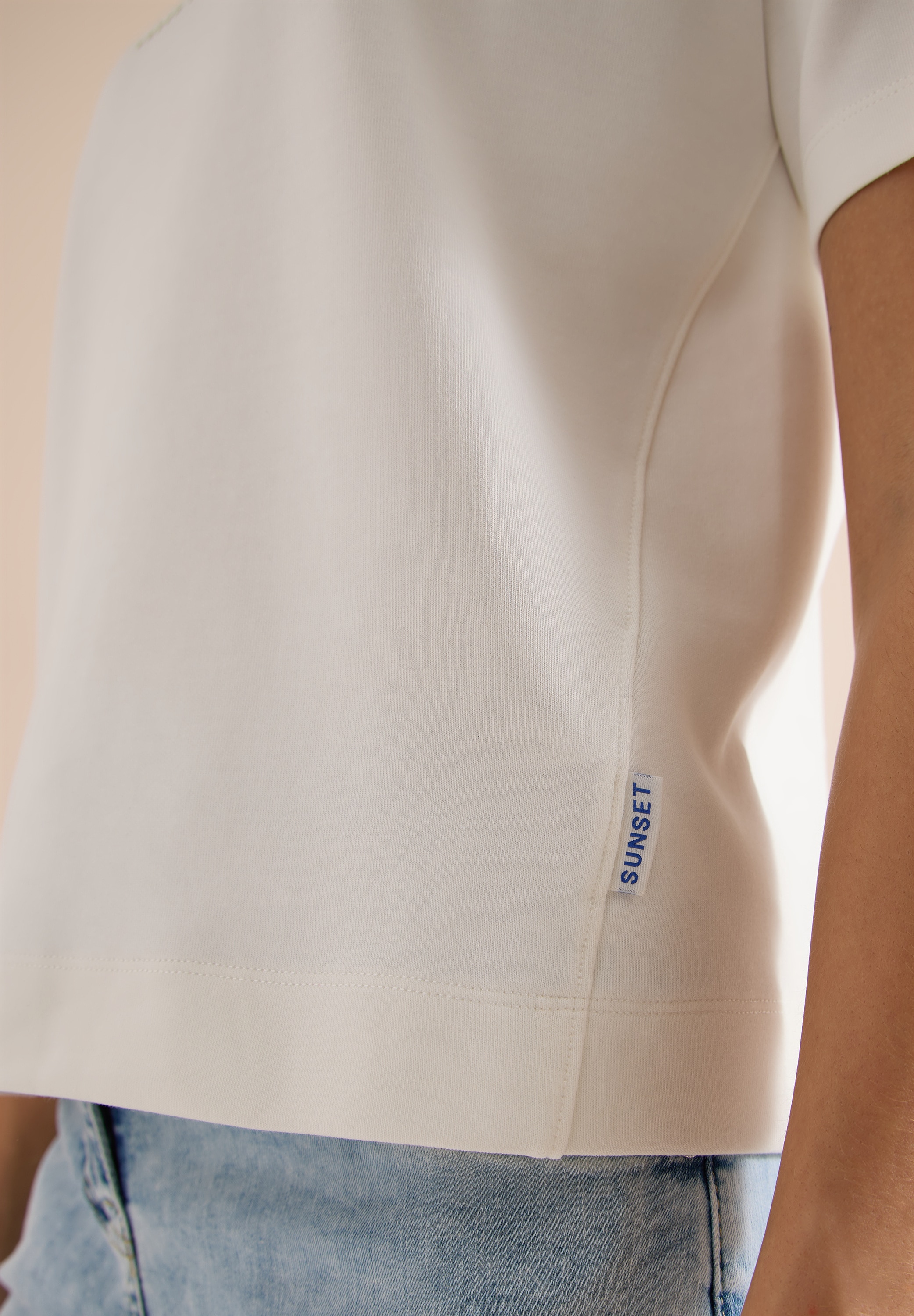 Cecil Sweater , Kurzarm Sweatshirt mit Embroidery
