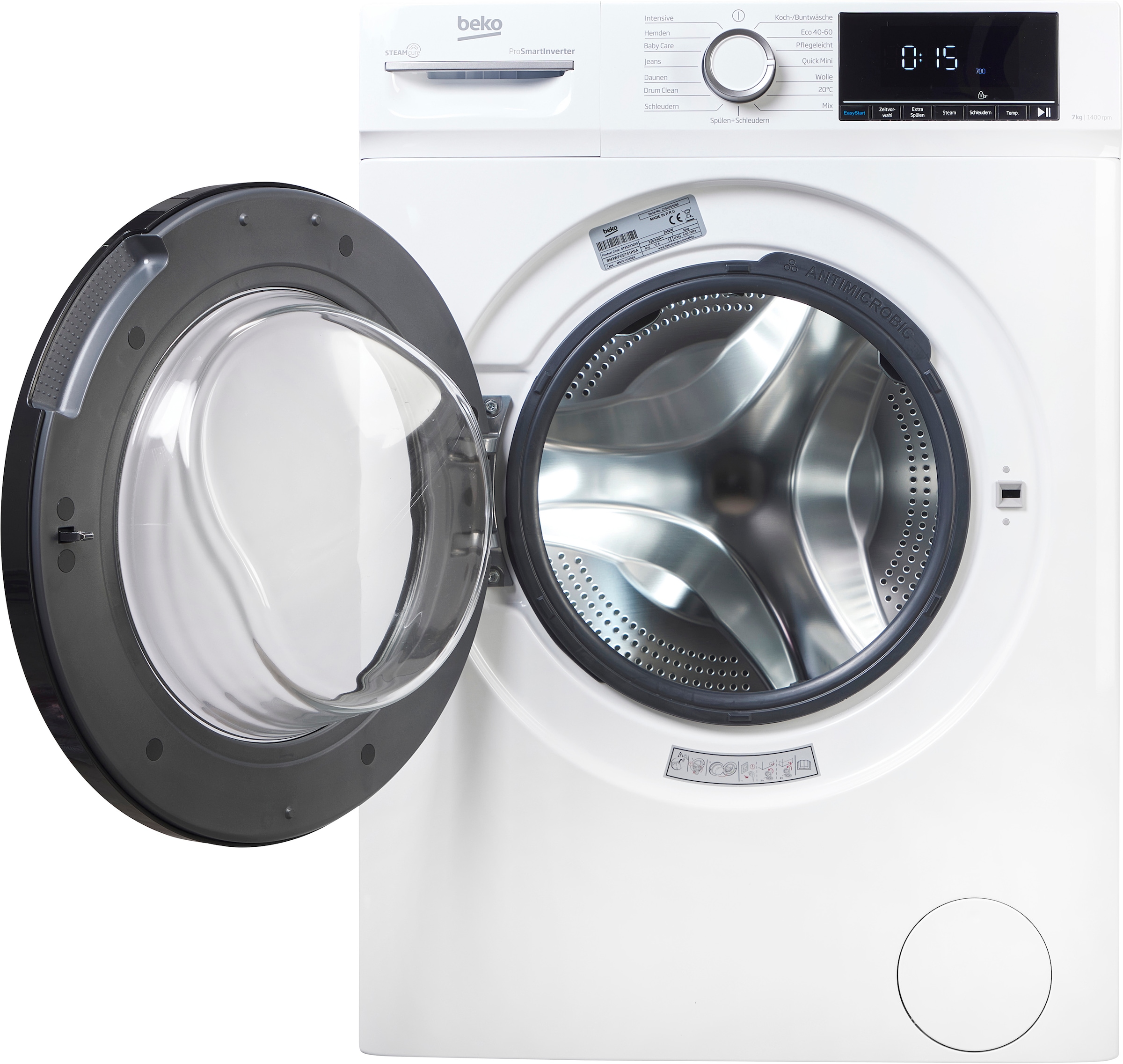 BEKO Waschmaschine »BM3WFOE741PSA« 7 kg 1400 U/min