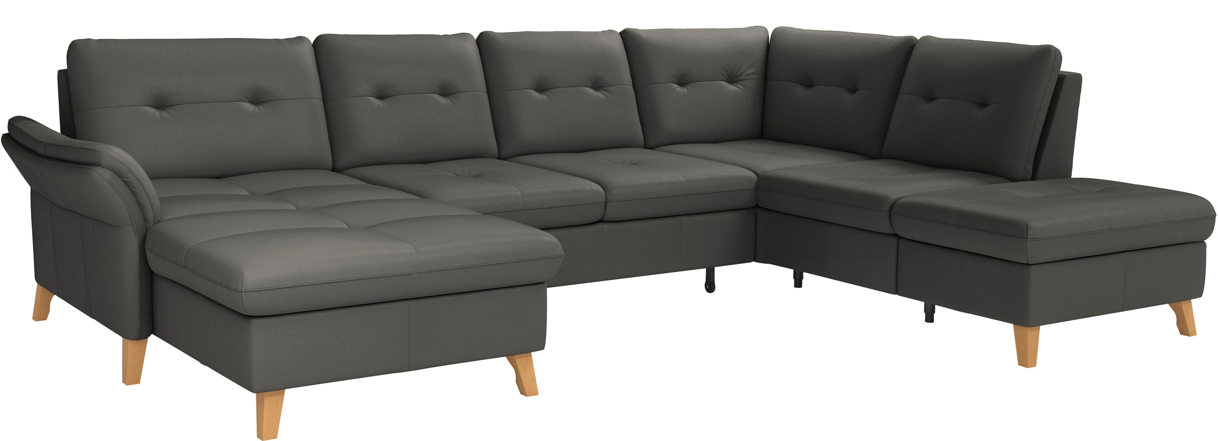 sit&more Wohnlandschaft »Göteborg«, inkl. Sitztiefenverstellung, wahlweise mit Bettfunktion & Bettkasten