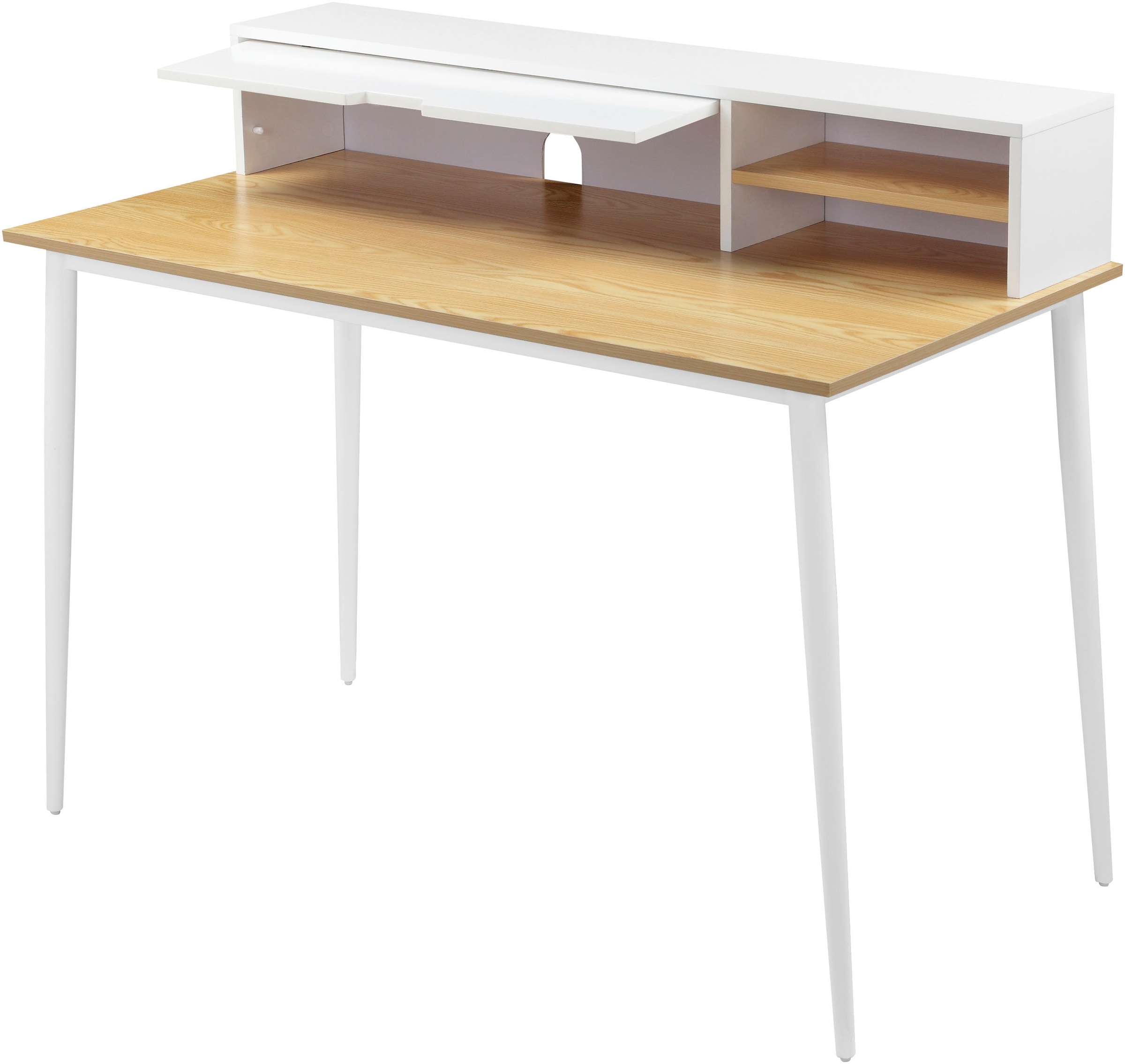 andas Schreibtisch »GRAVA«, Breite 120 cm, Schreibtischaufsatz, Kabeldurchlass hinter der Klappe